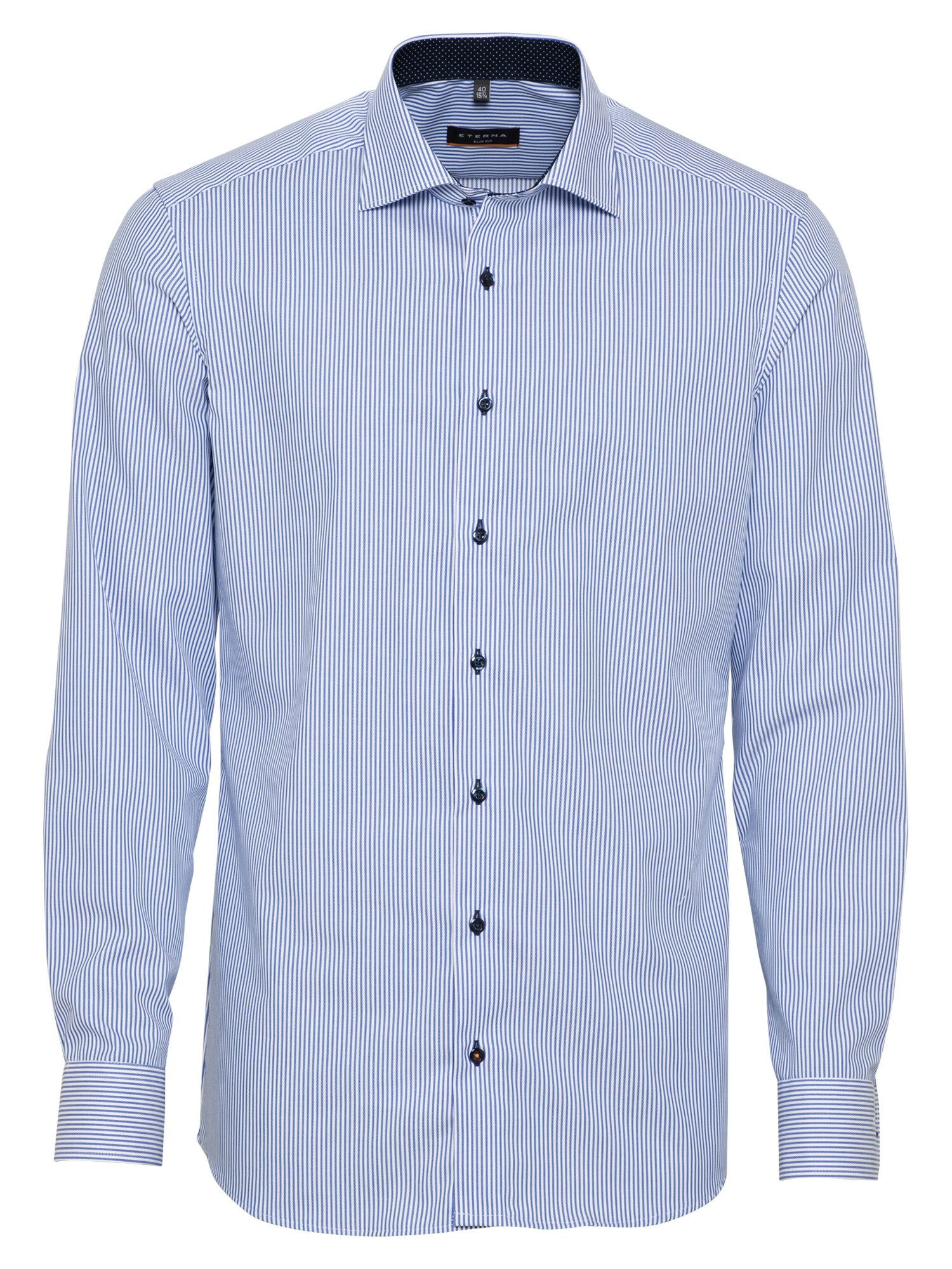 ETERNA Dalykinio stiliaus marškiniai  šviesiai mėlyna / balta