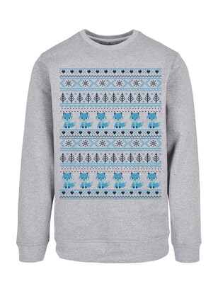 F4NT4STIC Sweatshirt Blauw / Grijs gemêleerd / Zwart