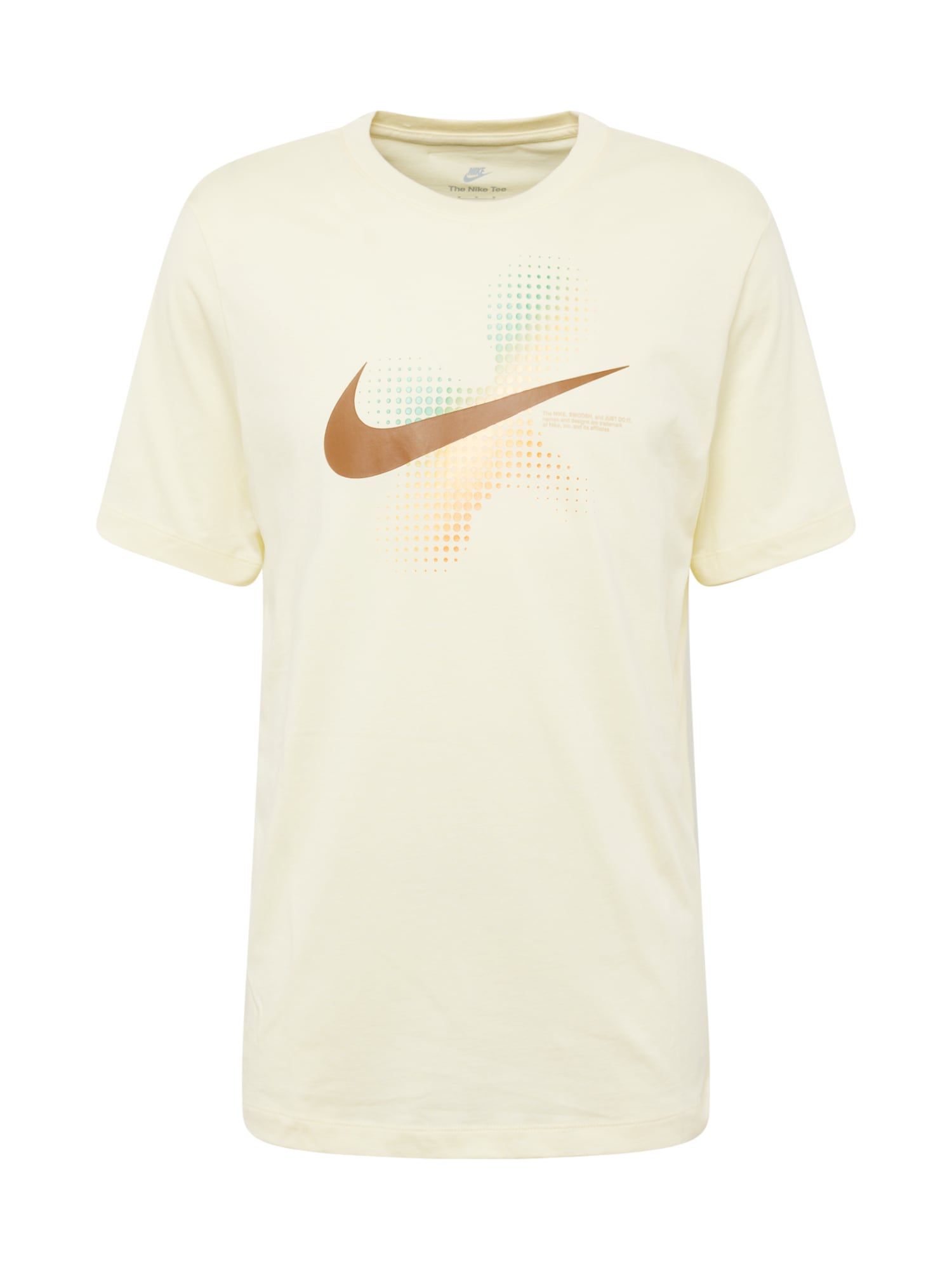 Nike Sportswear Tričko 'SWOOSH'  nebielená / hnedá / mätová / oranžová