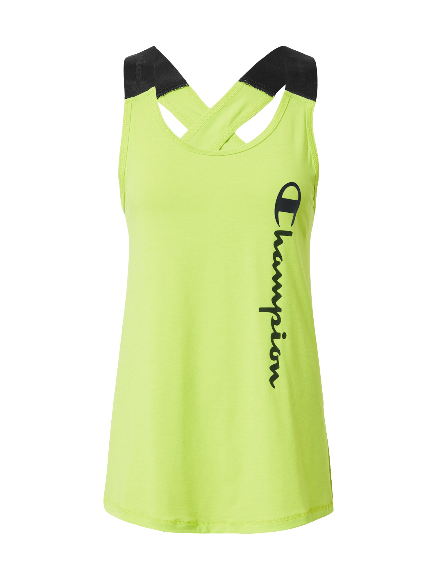 Champion Authentic Athletic Apparel Sportiniai marškinėliai be rankovių  žalia / juoda