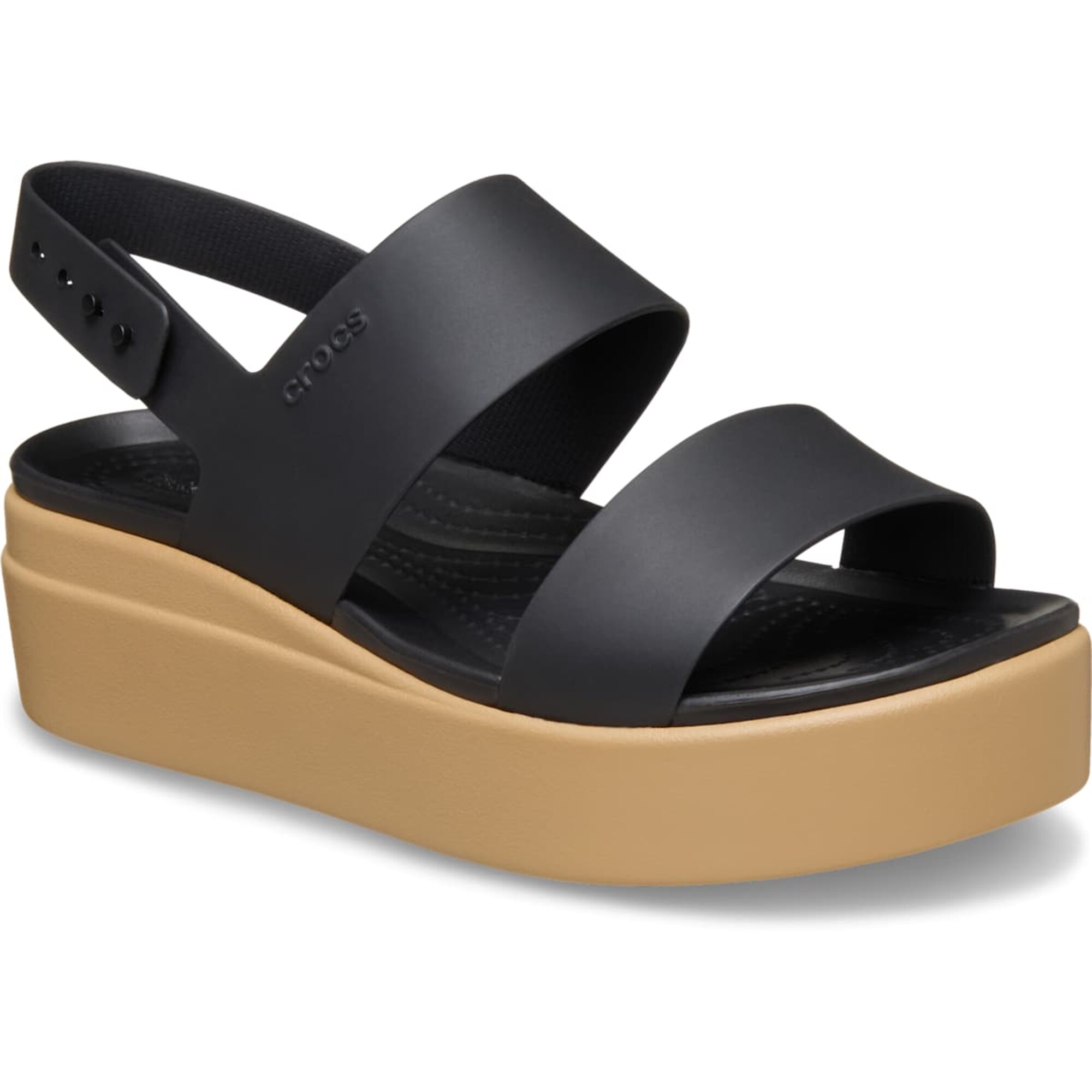 Crocs Sandalias marrón / negro moteado – imagen 3