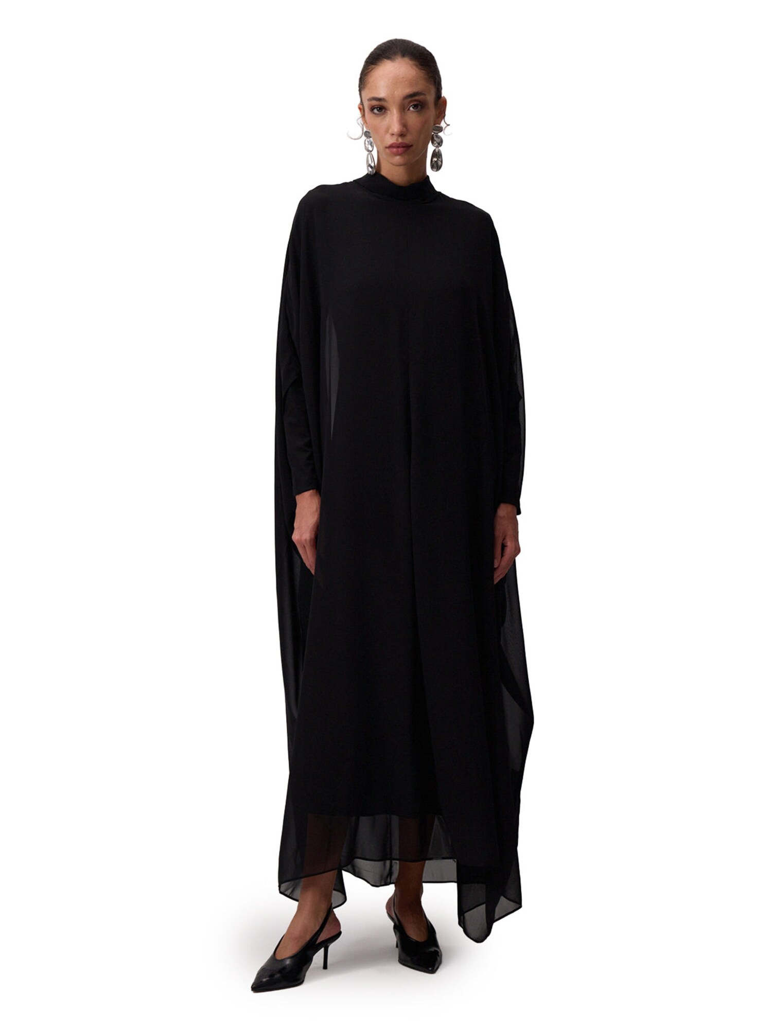 Touché Privé Touch Priv Kleid Bat Sleeve Chiffon Dress