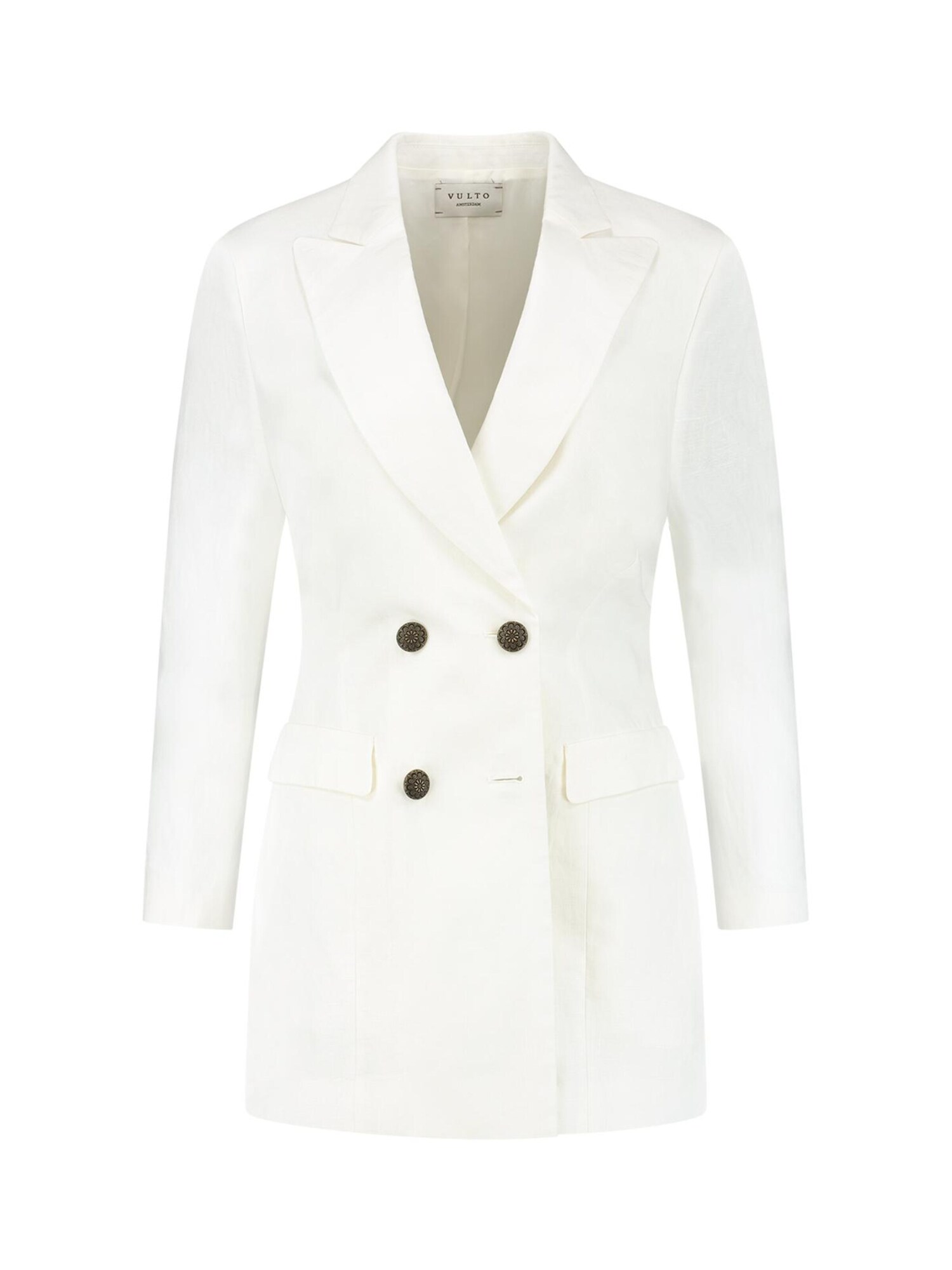 Vulto Blazer 'White Linen Jacket'  bianco