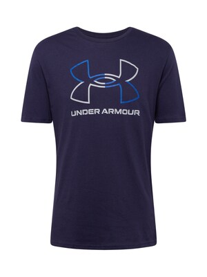 UNDER ARMOUR Camiseta funcional 'Foundation'  azul / navy / blanco