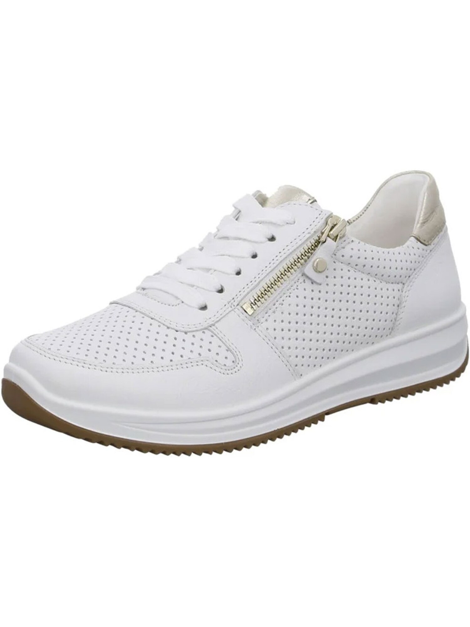 Ara Sneaker Low Ara Osaka - Weiß / Platin Glattleder