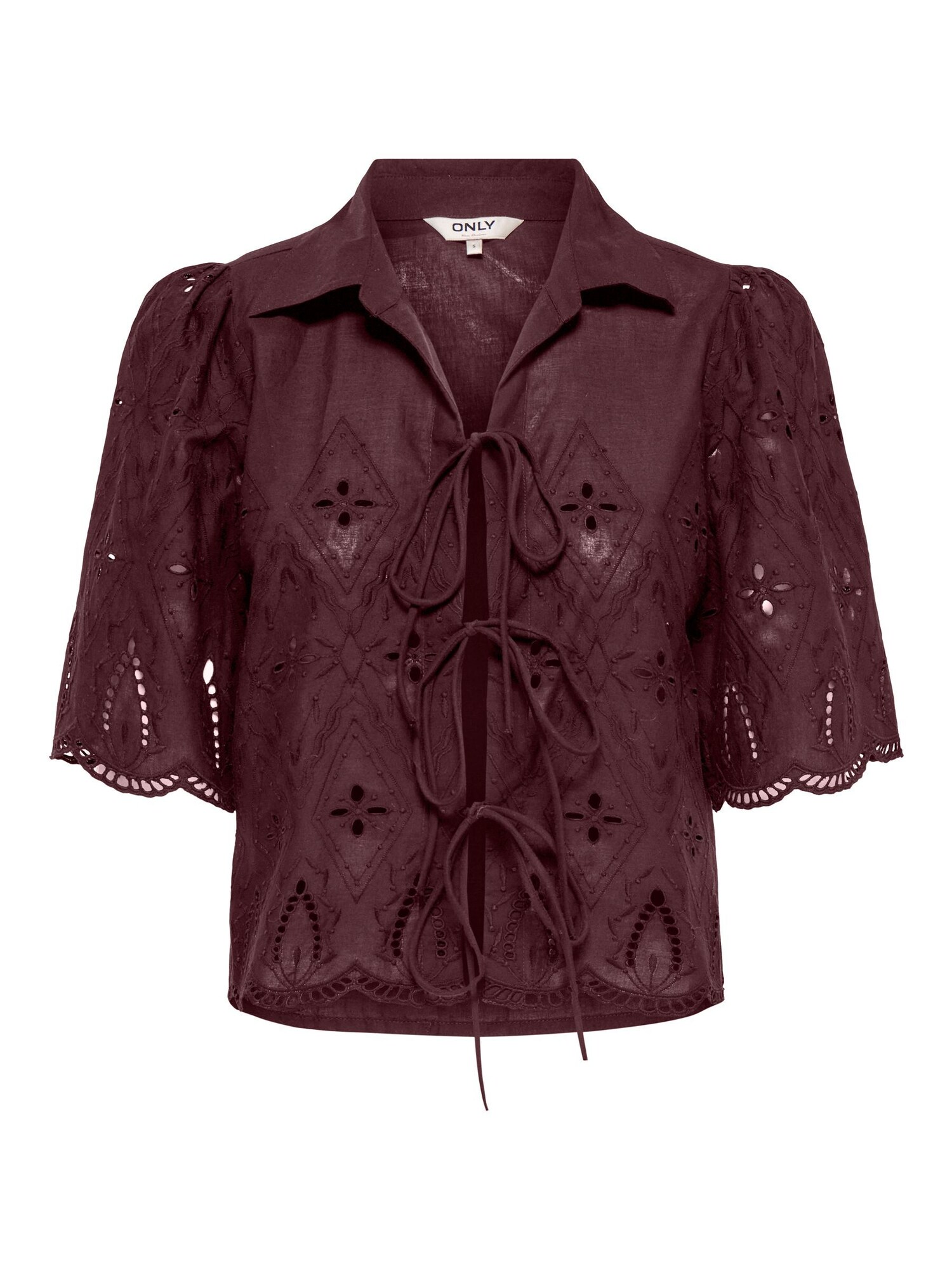 Only Blouse 'Onlfrani' Roestbruin