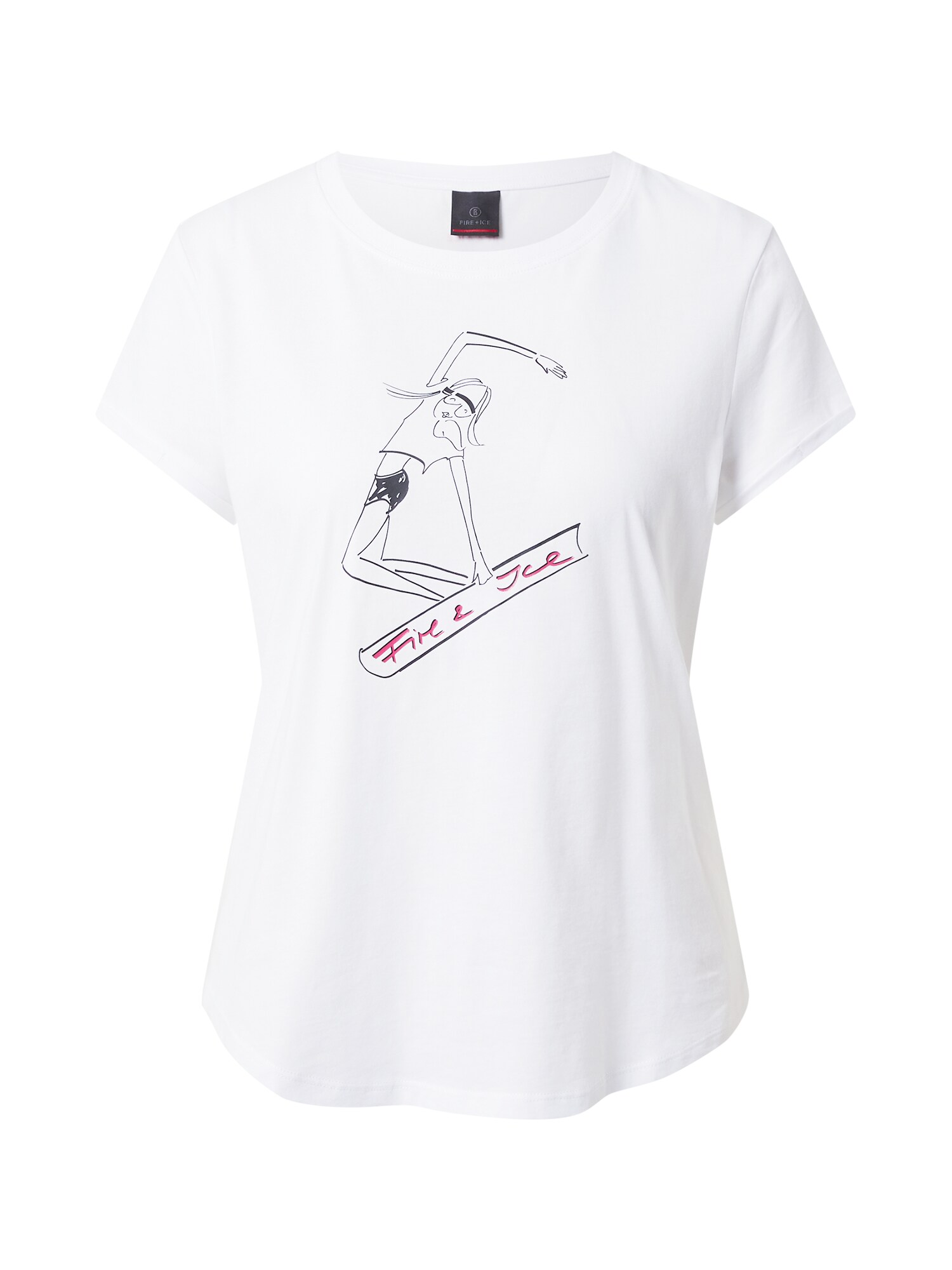 Bogner Fire + Ice Sporta krekls 'DEBRA' oranžs / rozā / melns / balts