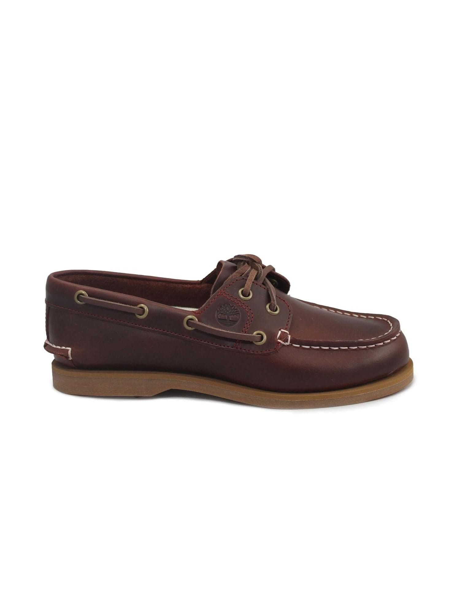 Mockasin 'TIMBERLAND A2Q9X classic boat burgundy full grain bordeaux scarpe donna mocassini lacci'