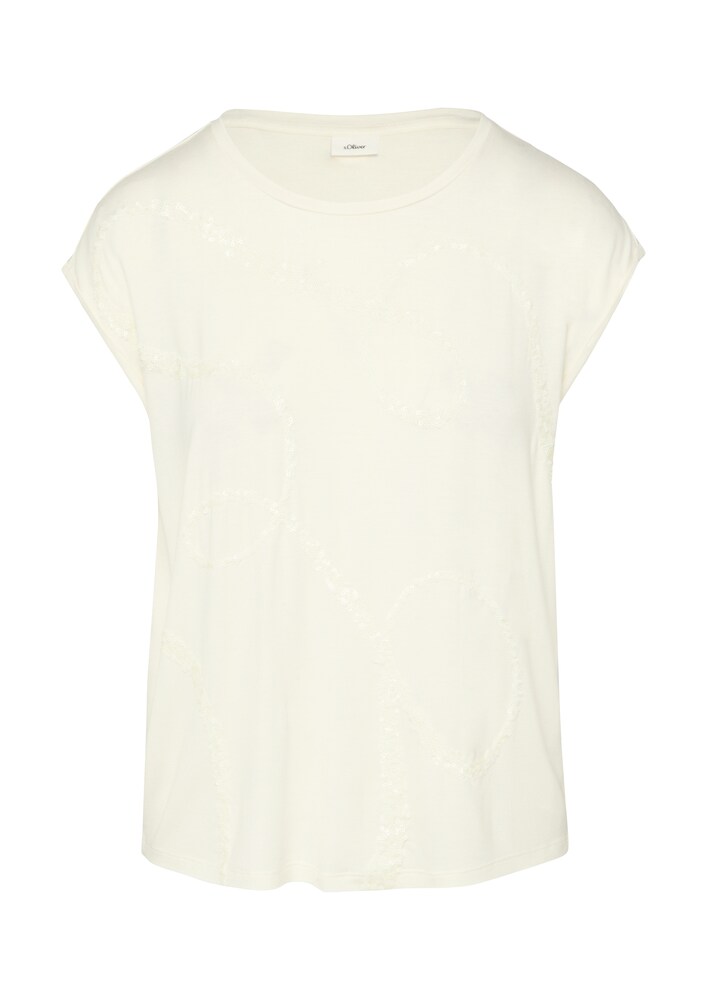 s.Oliver BLACK LABEL T-Shirt Damen Größe XXL ecru