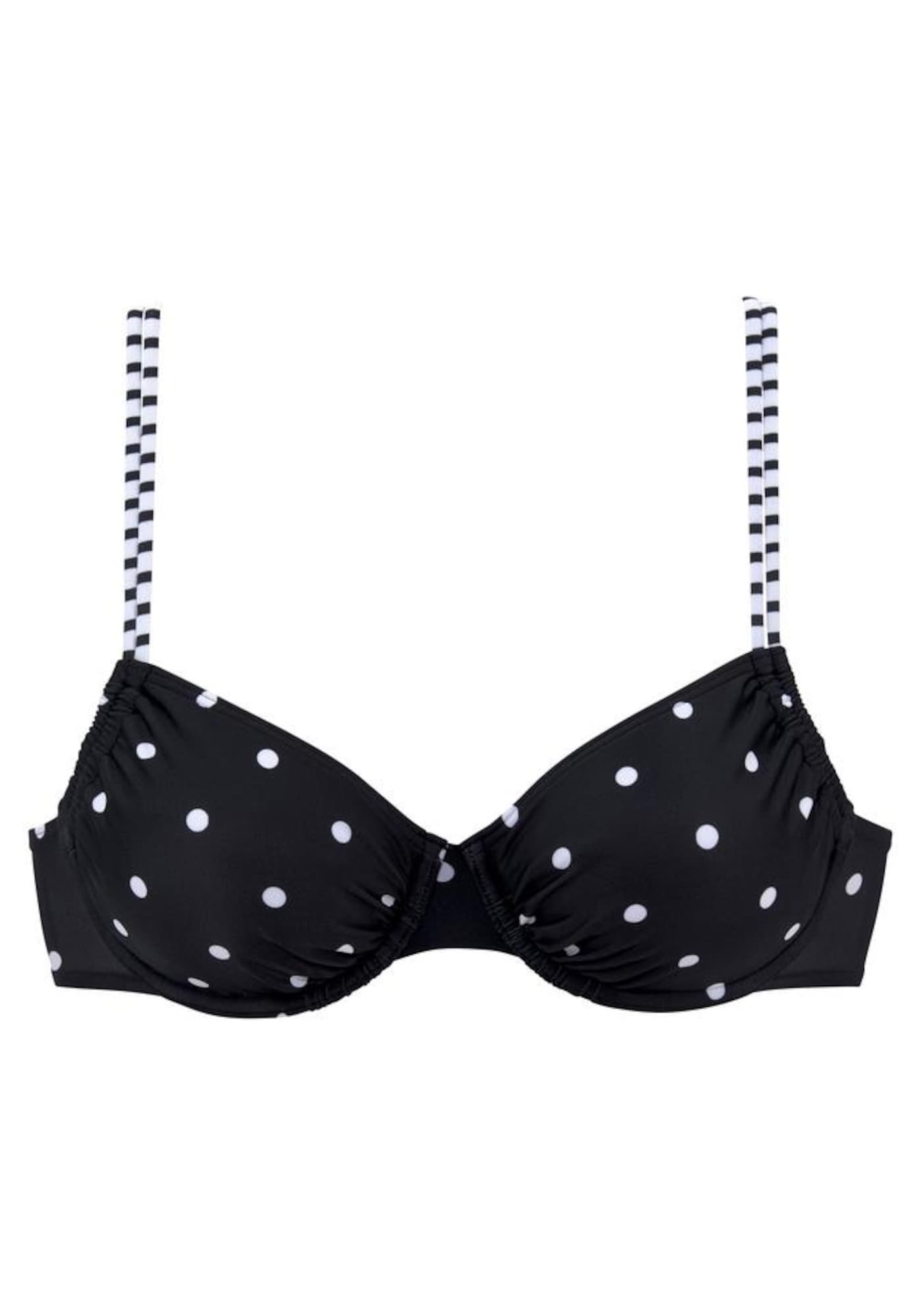 s.Oliver Sutien costum de baie Audrey  negru / alb