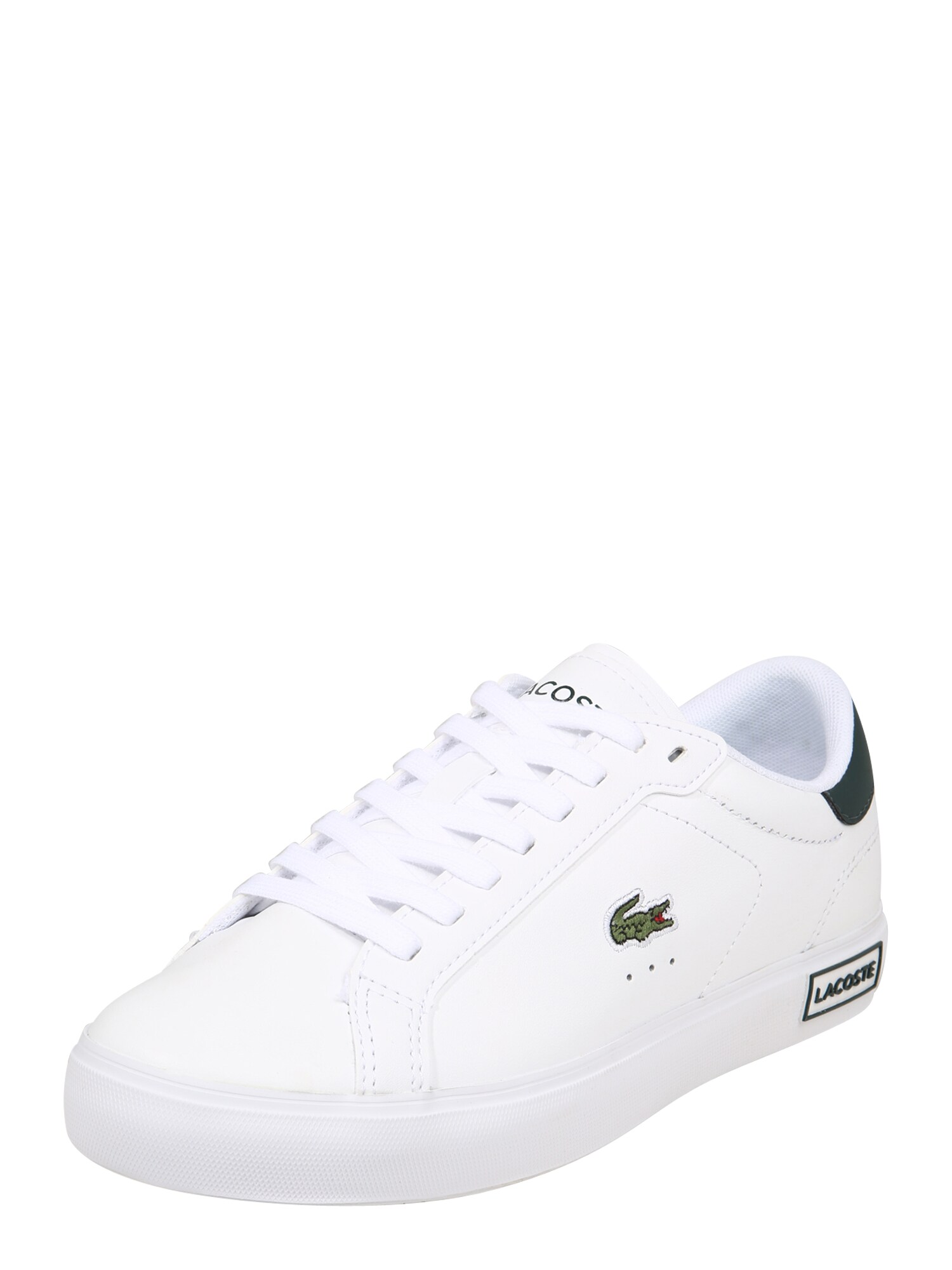 LACOSTE Sportbačiai be auliuko  tamsiai žalia / balta