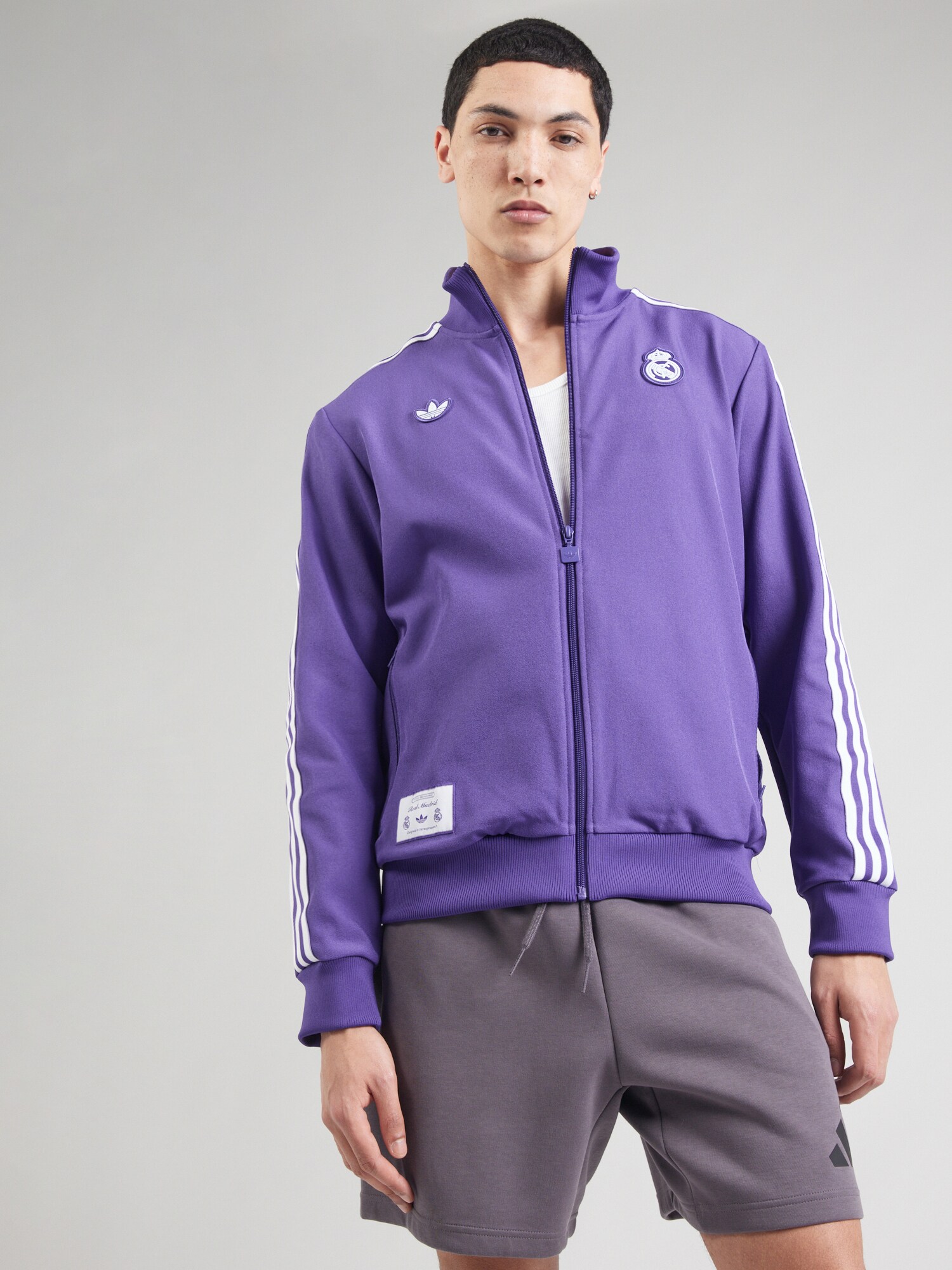 ADIDAS ORIGINALS Tréningdzseki 'Real Madrid'  lila / fehér termék 2. képe
