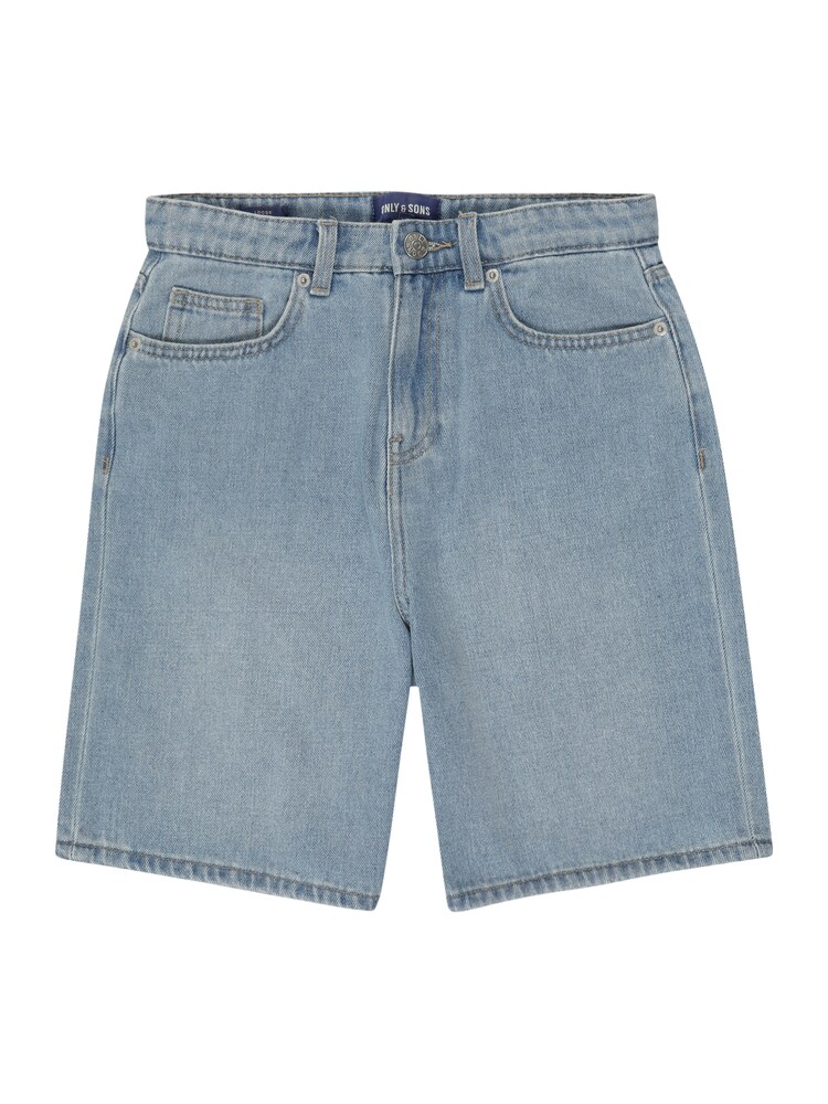 Only & Sons Junior Shorts 'OSJFADE' Jungen Größe 134 blue denim