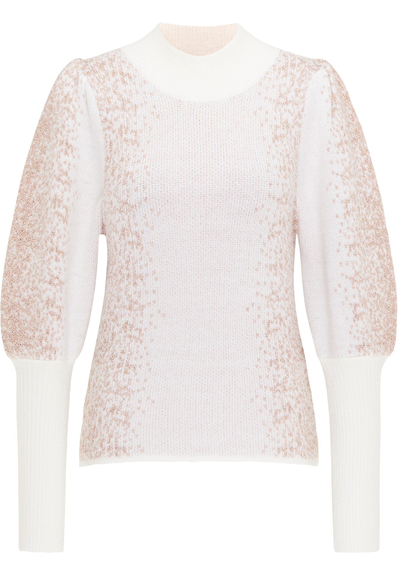 faina Megztinis  balta / ryškiai rožinė spalva