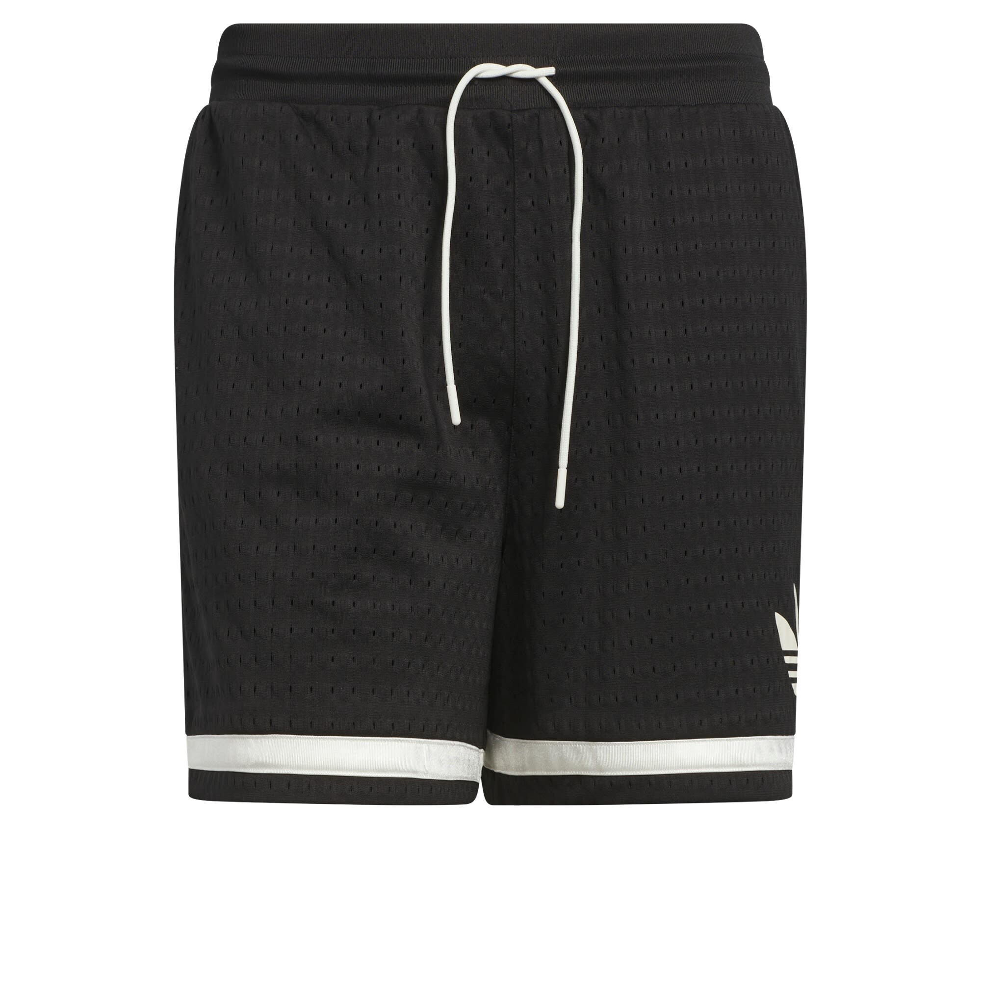ADIDAS ORIGINALS Pantaloni Originals Basketball  negru / alb murdar