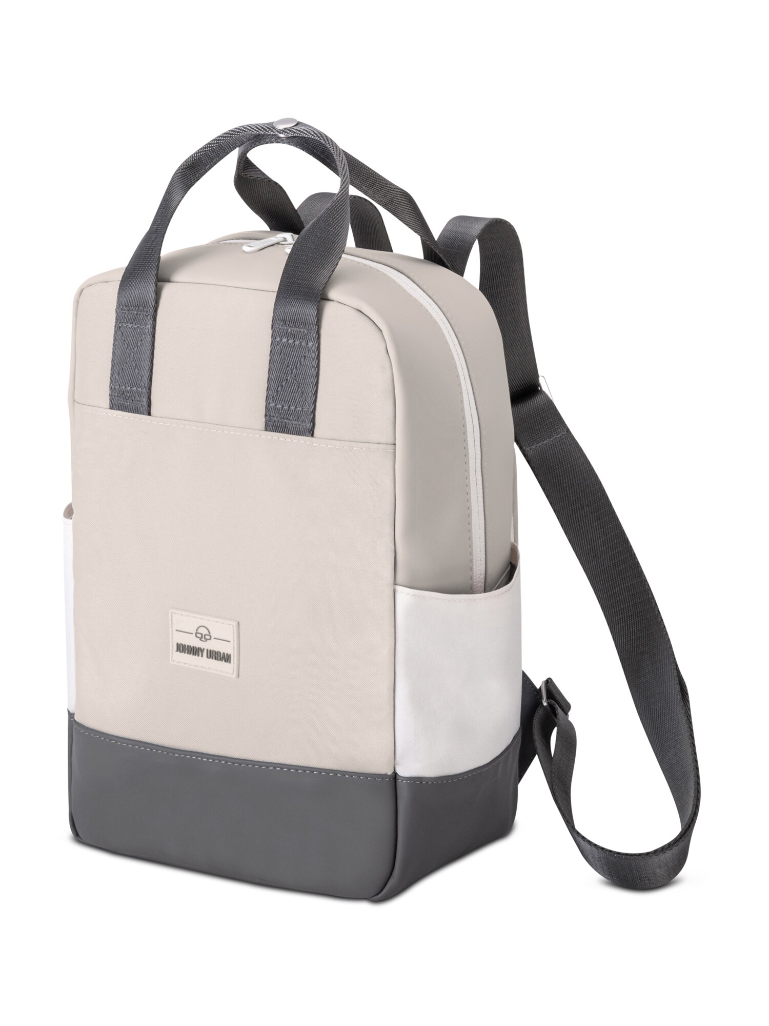 Johnny Urban Mochila 'Jona'  bege / antracite / branco