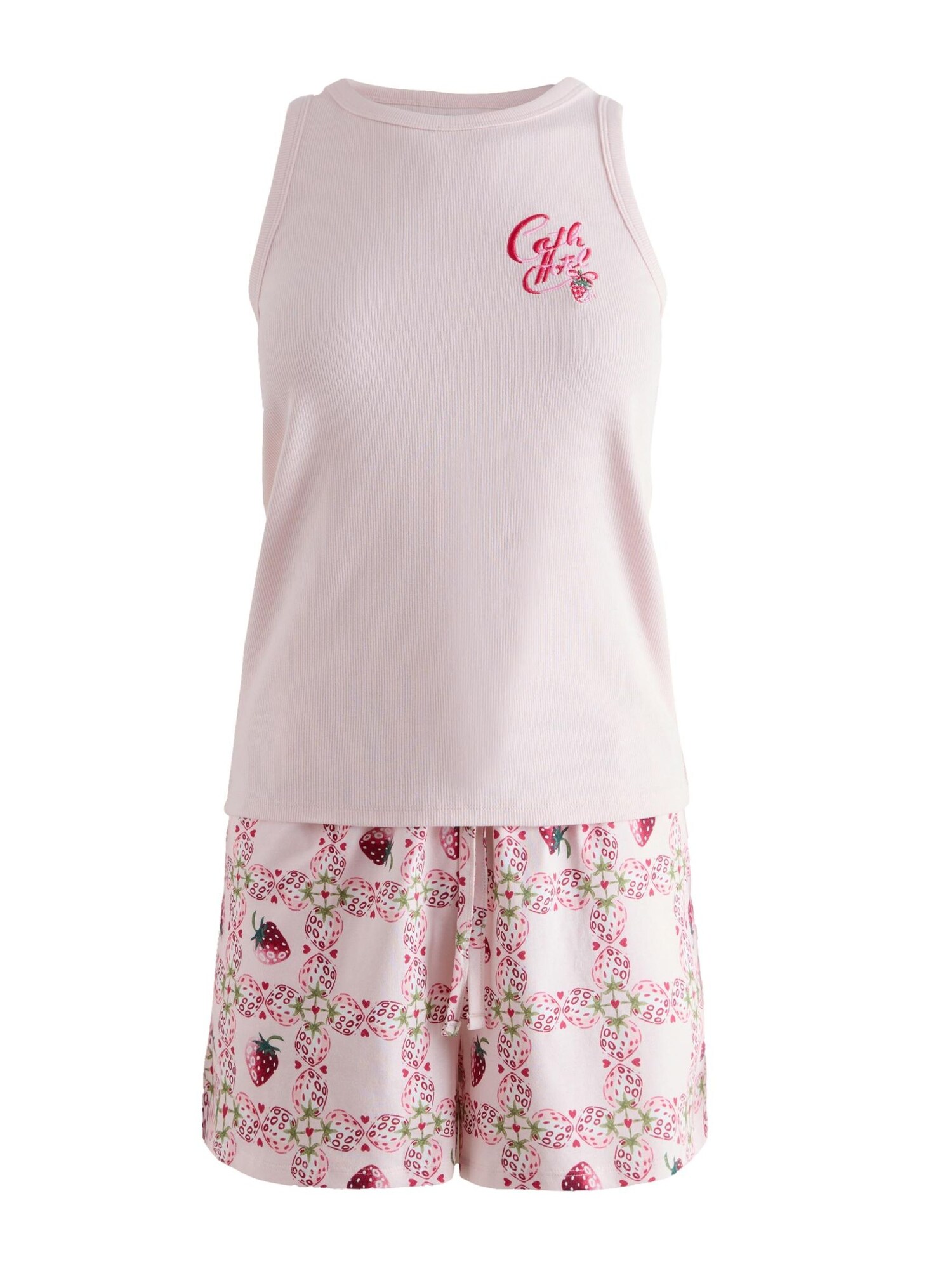 Cath Kidston Pantaloni scurți 'Raspberry'  verde / magenta / roz pastel / roșu cranberry