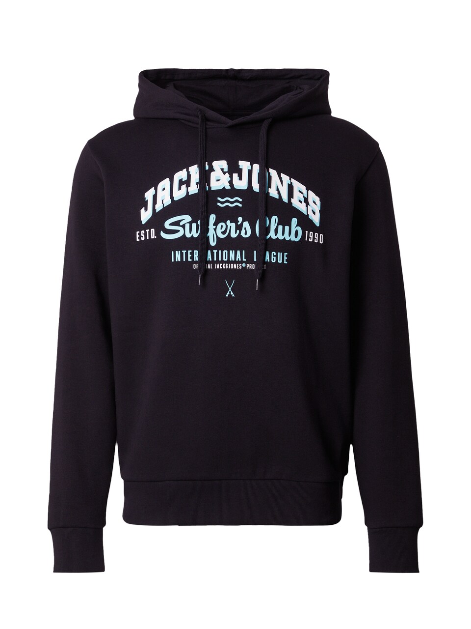 Sweatshirt aqua / svart