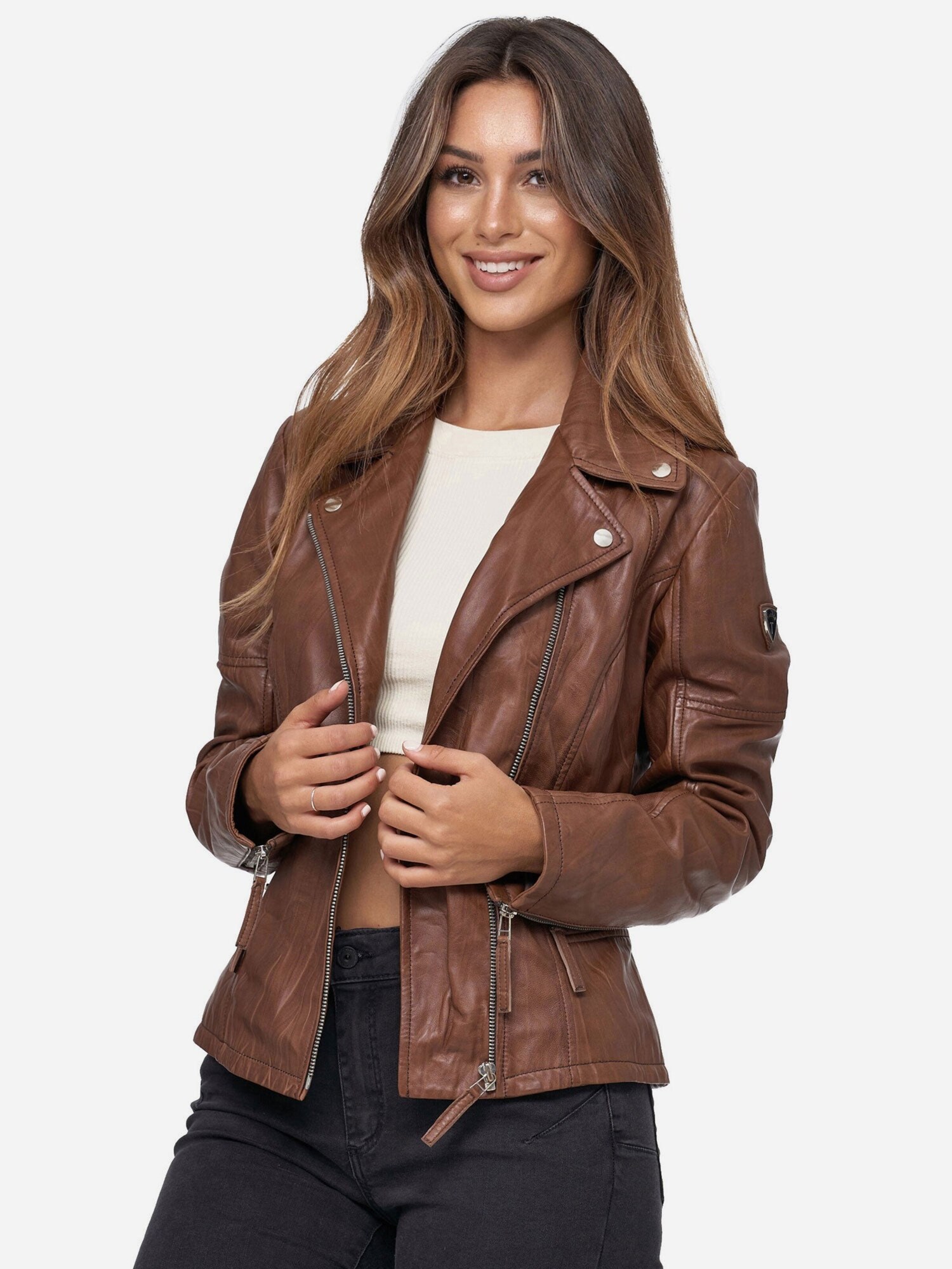 Tazzio Chaqueta de entretiempo 'F501'  marrón