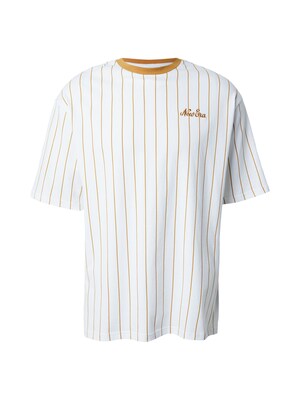 NEW ERA Camiseta  miel / blanco