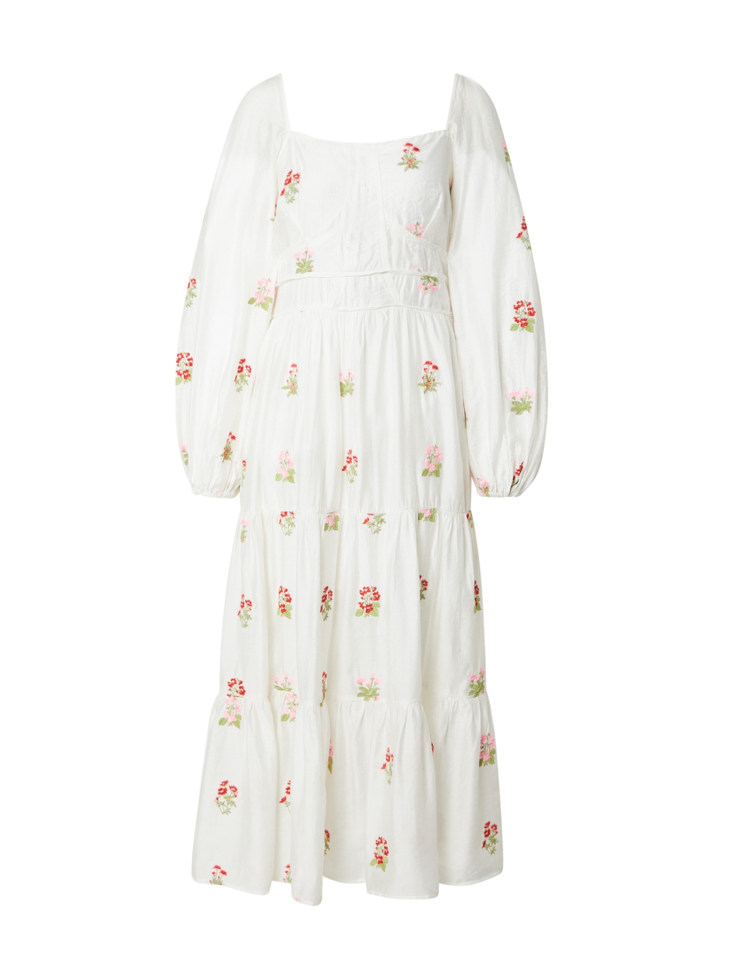 Warehouse Vestido  verde claro / cor-de-rosa / vermelho / branco