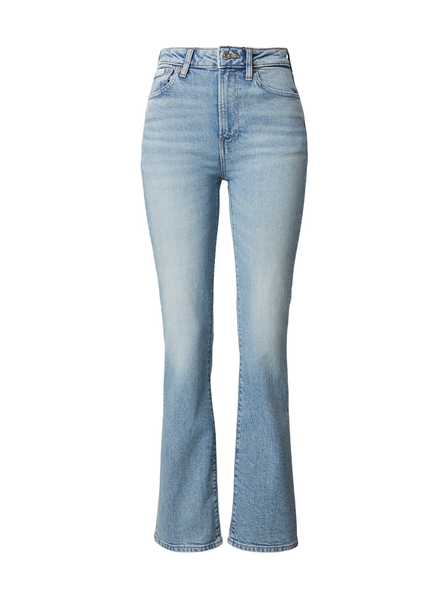 Calvin Klein Jeans Džínsy 'Whiskered Skinny Bootcut'  svetlomodrá