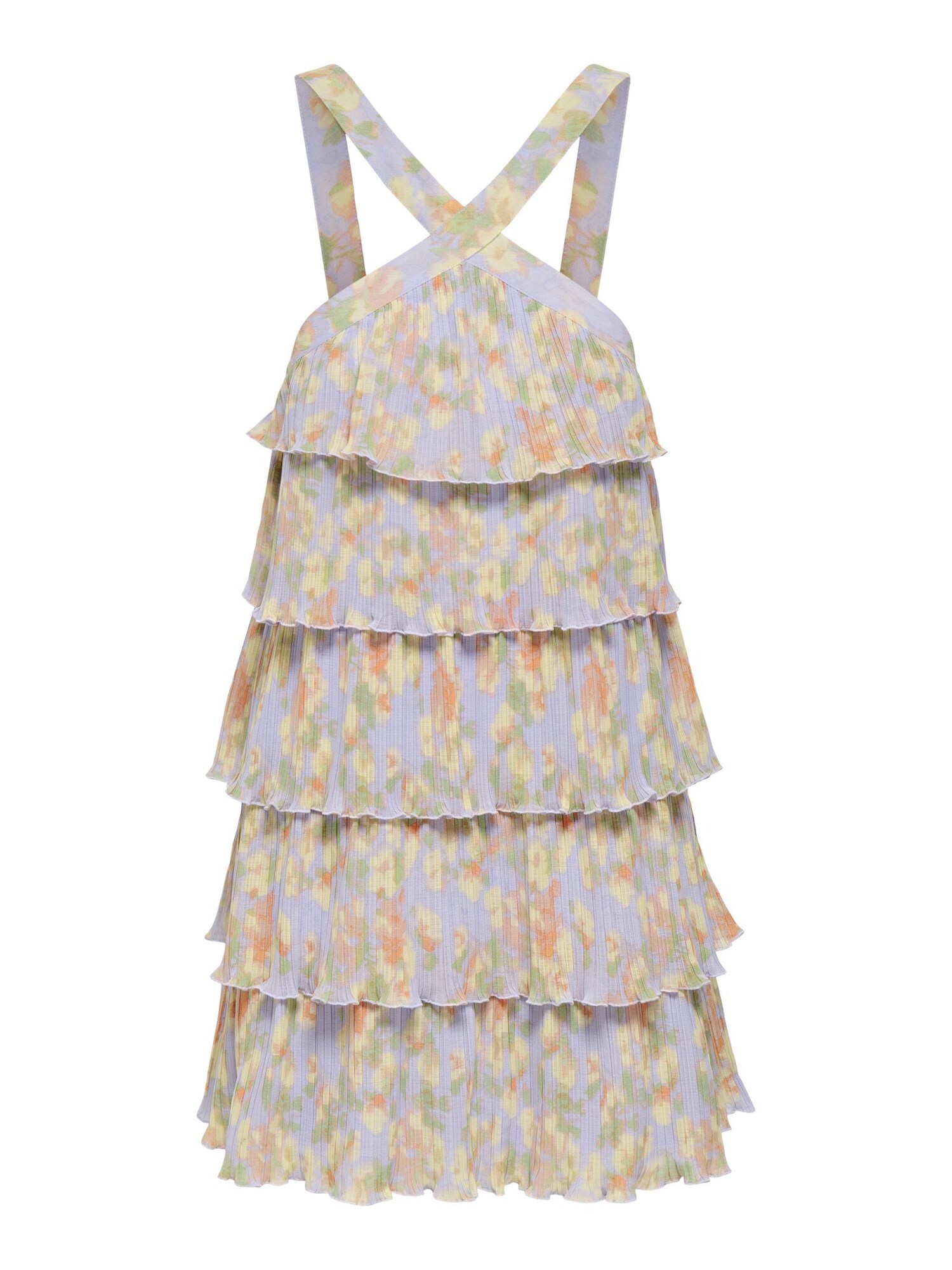 Only Zomerjurk 'ONLBelna' Crème / Kiwi / Sering / Abrikoos