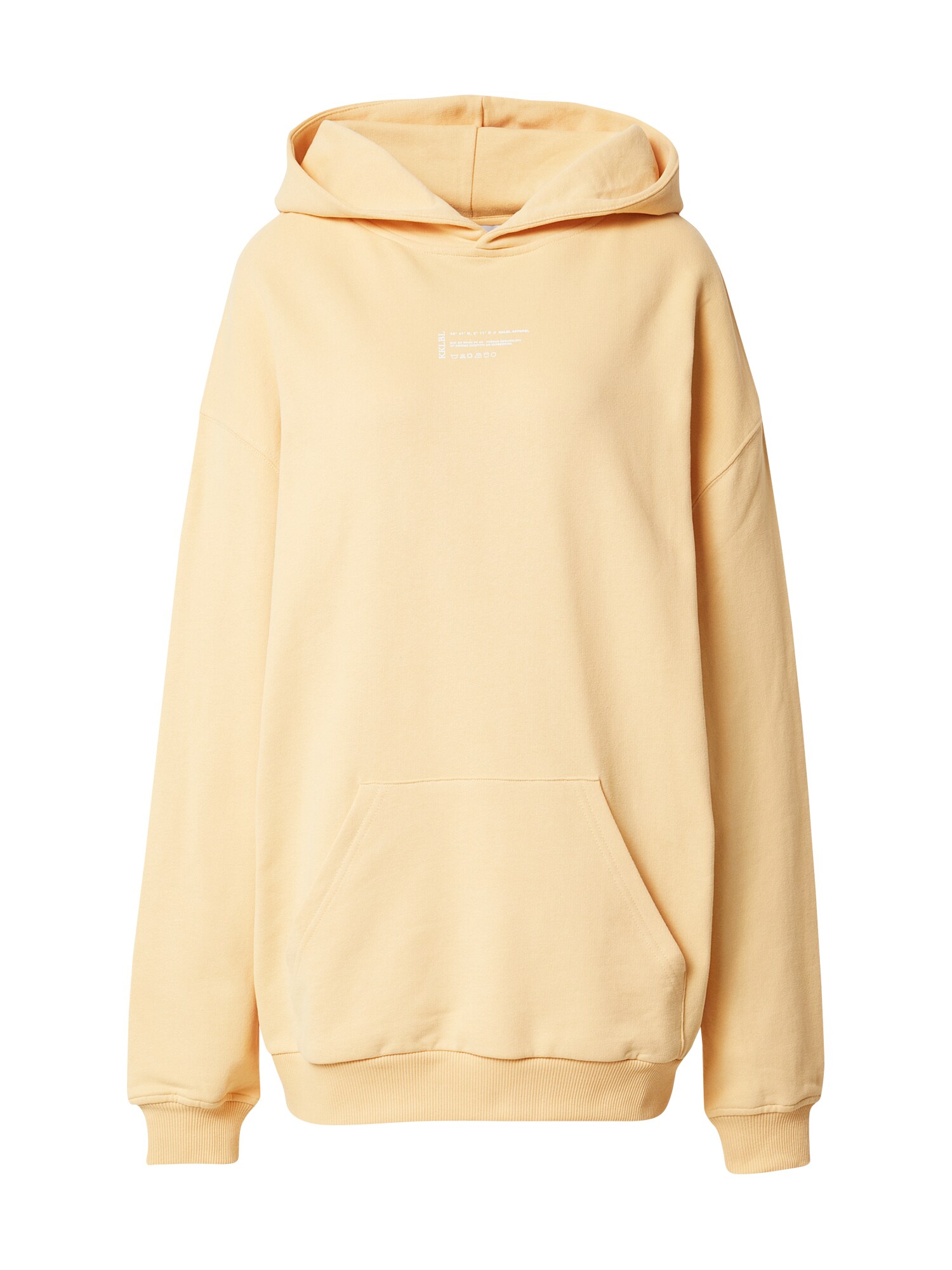 Karo Kauer Sweatshirt  laranja pastel / branco