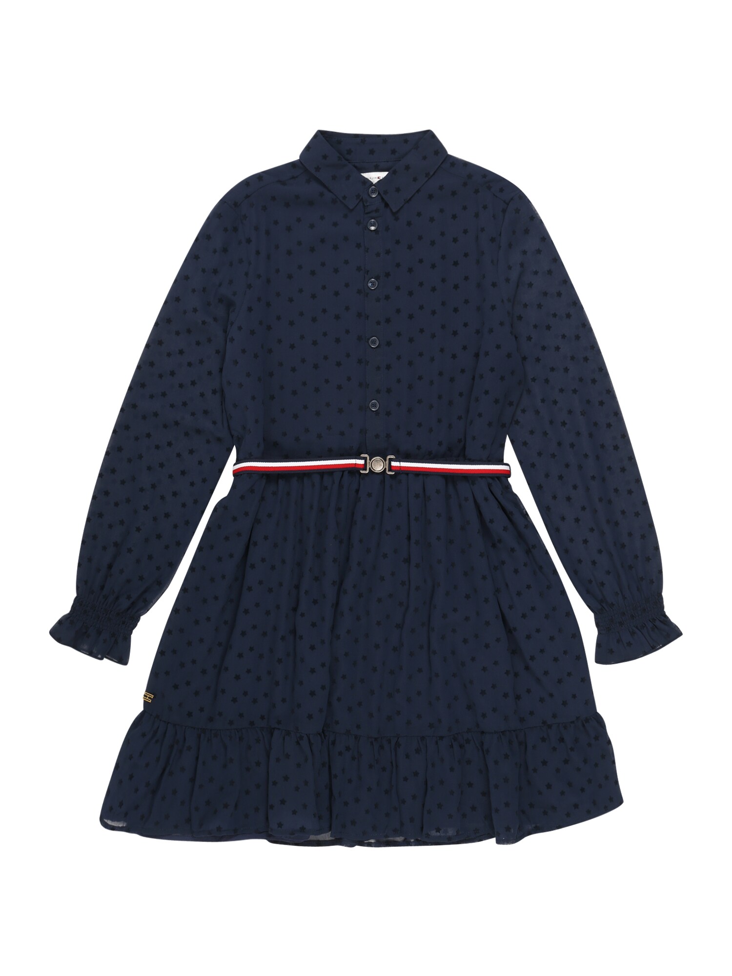 TOMMY HILFIGER Suknelė  tamsiai mėlyna / balta / raudona