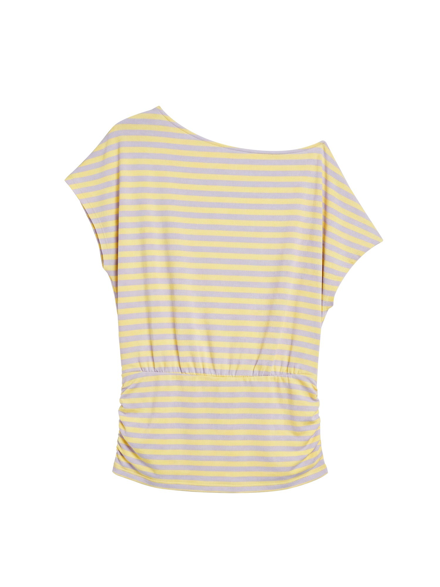 Pull&Bear Tricou galben deschis / mov deschis