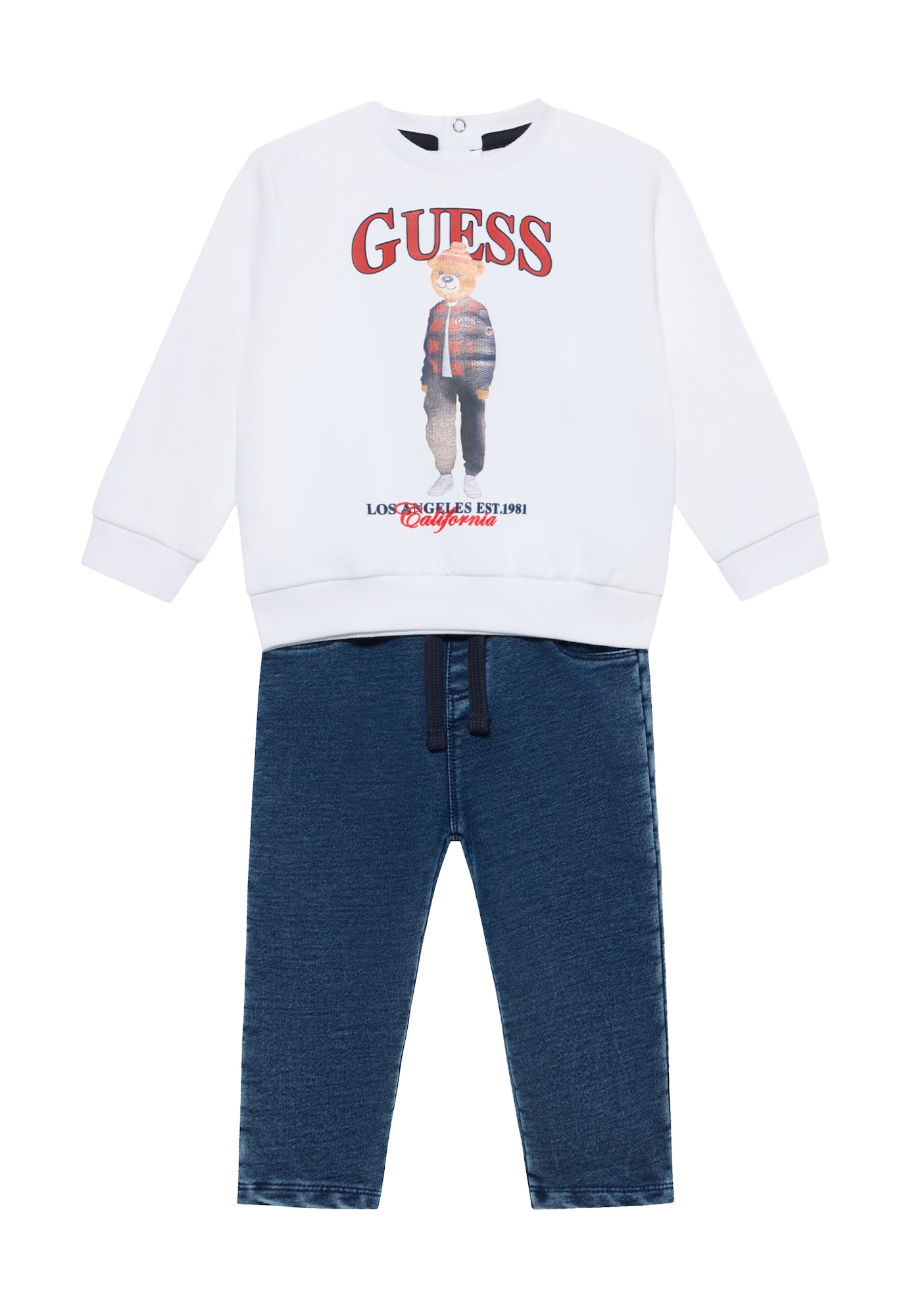 GUESS Set bej / cyan / roşu închis / alb