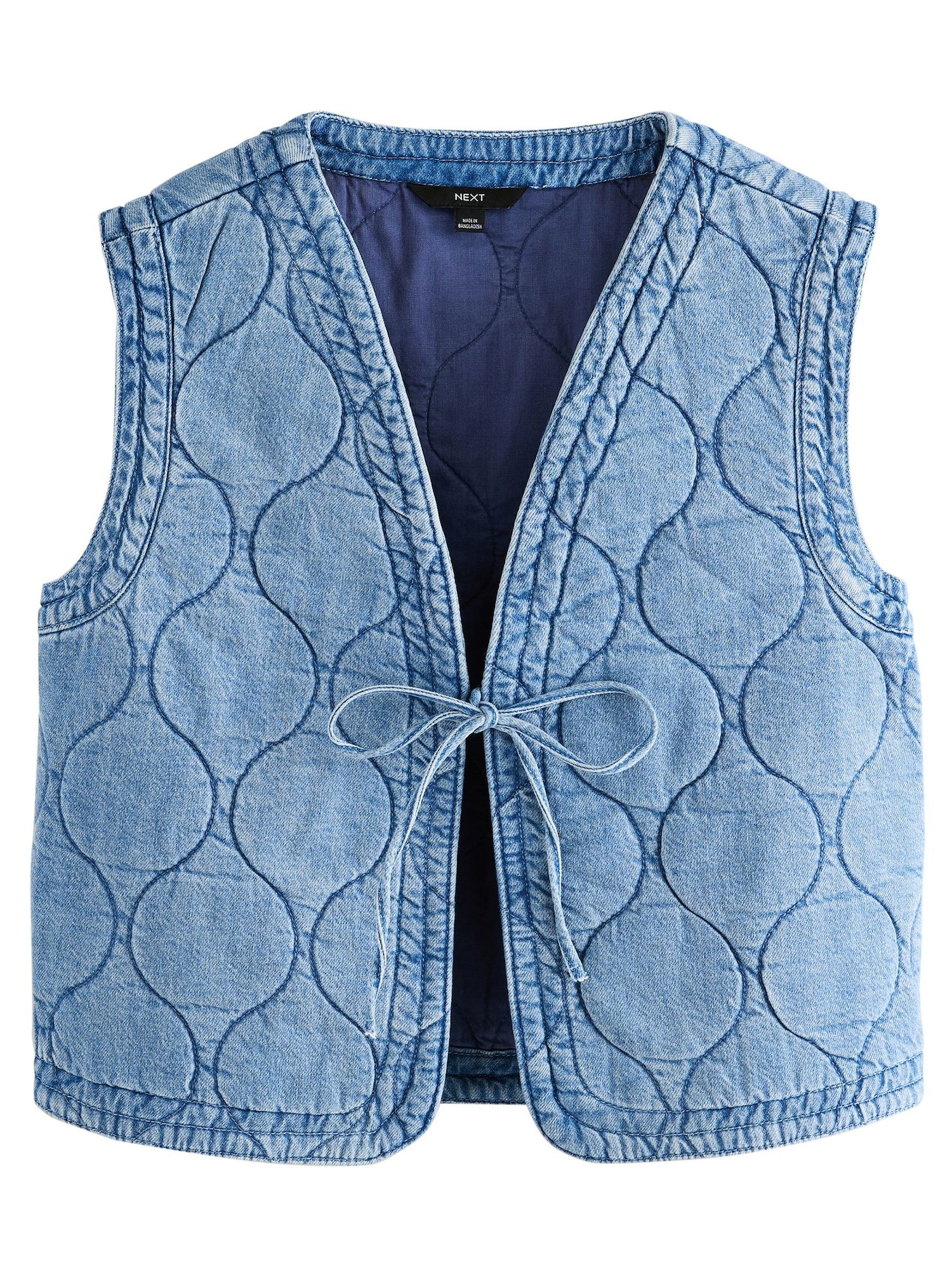 Next Vestă  albastru denim