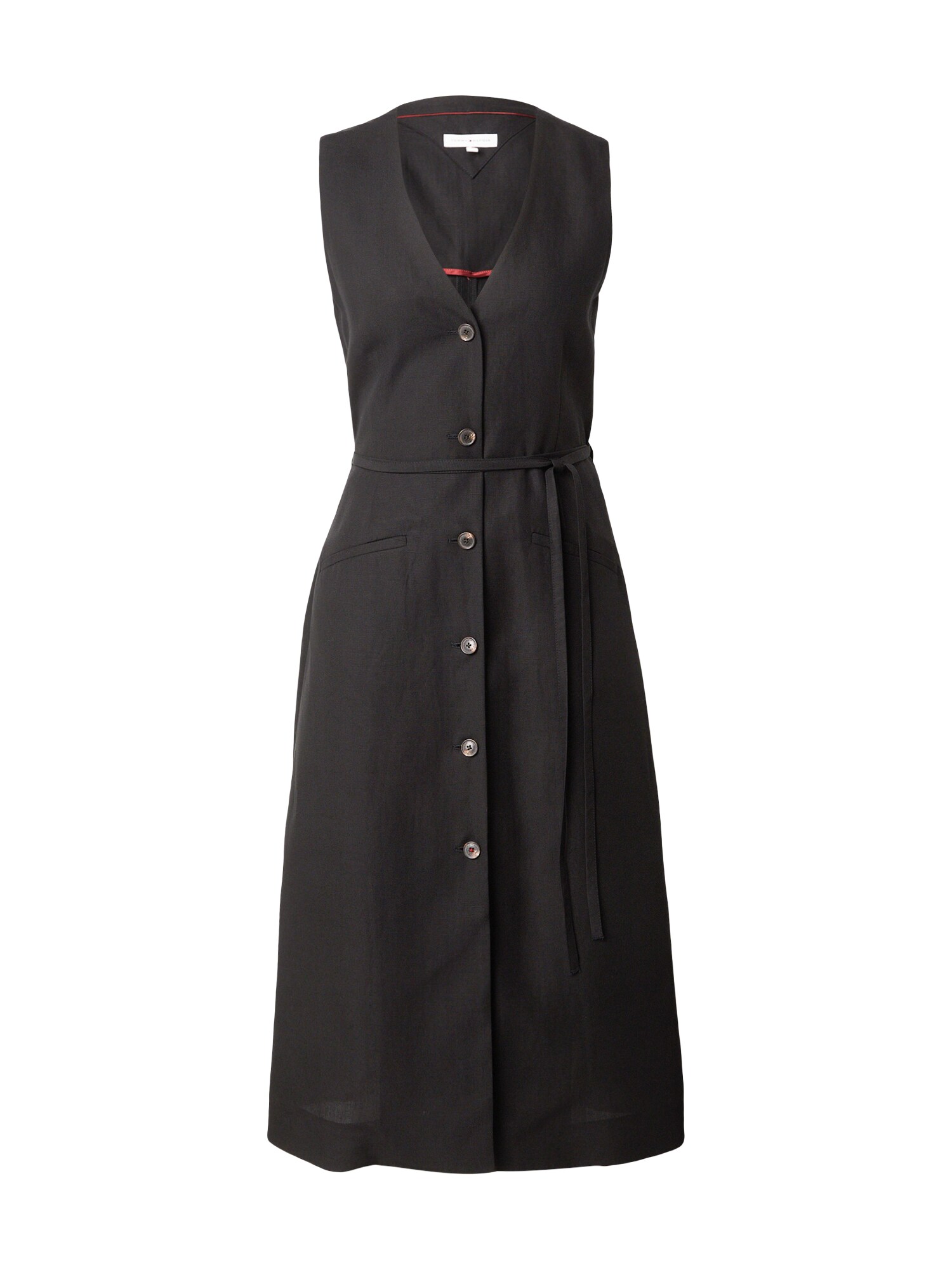 TOMMY HILFIGER Ljetna haljina 'Sleeveless Midi With'  crna