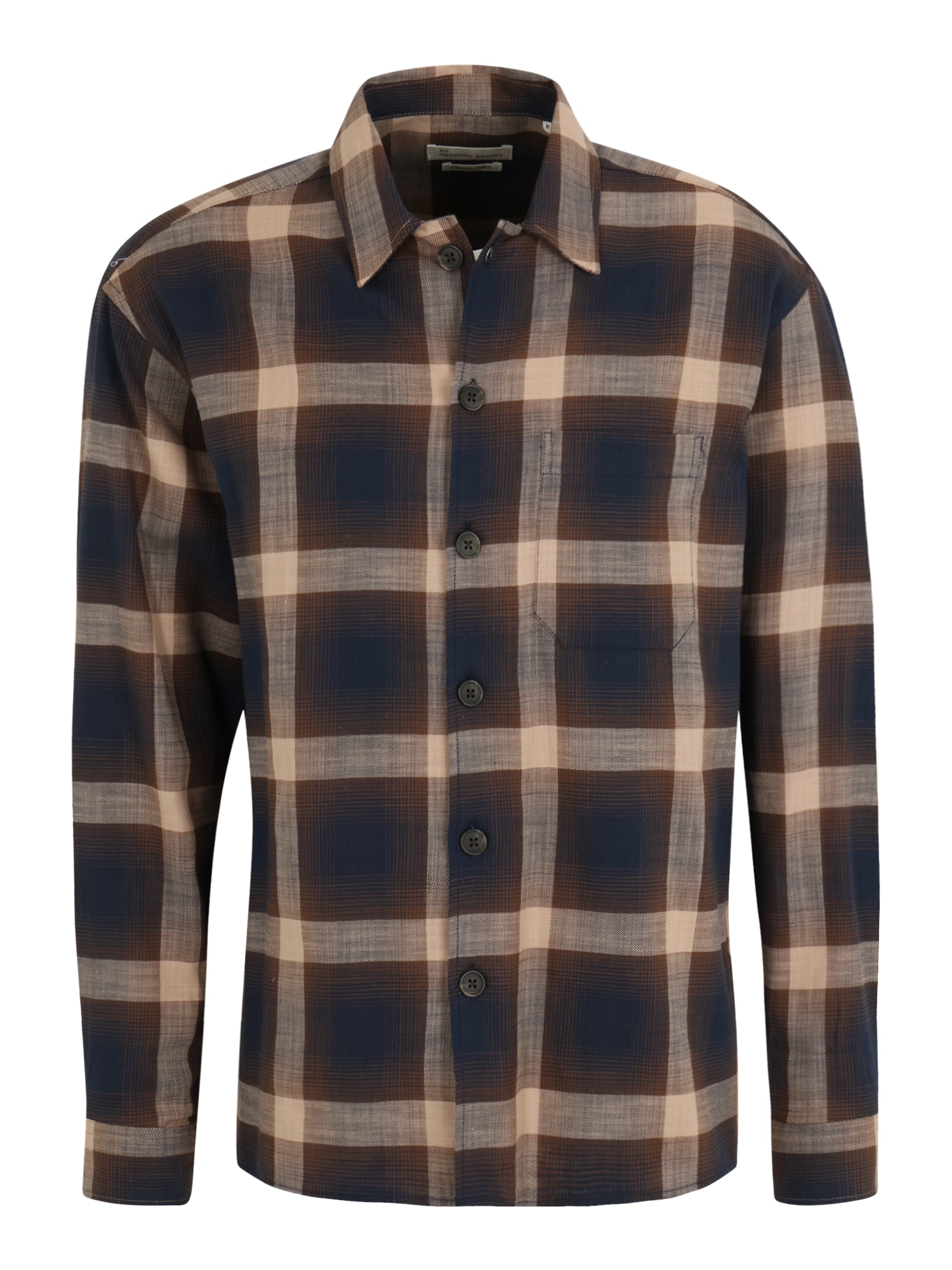 By Garment Makers Marškiniai 'Storm' tamsiai mėlyna / šviesiai ruda / tamsiai ruda