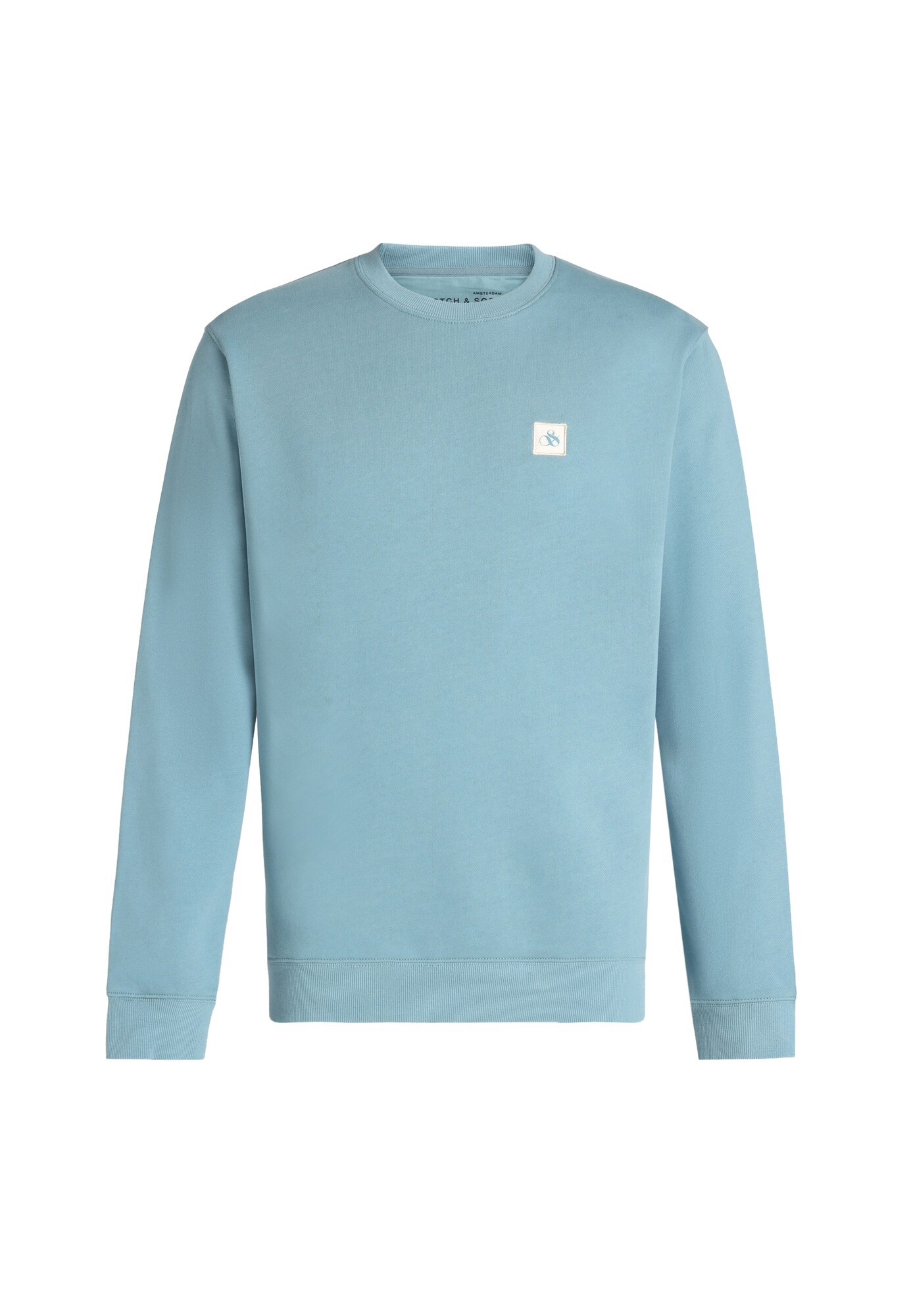 SCOTCH & SODA Bluză de molton Seasonal Core azuriu