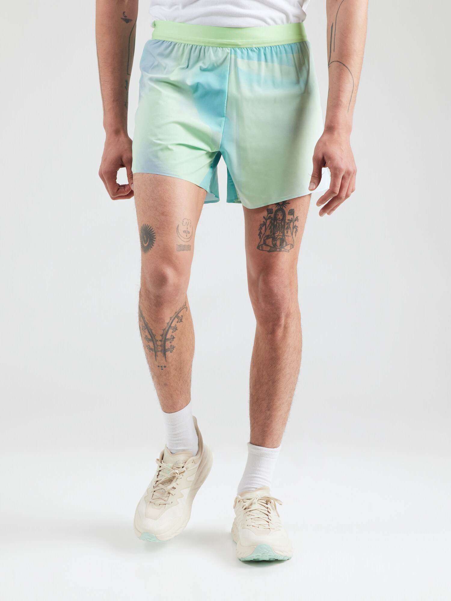 HOKA Sportnadrágok 'GLIDE 5'  türkiz / világoskék / menta / pasztellzöld termék 2. képe