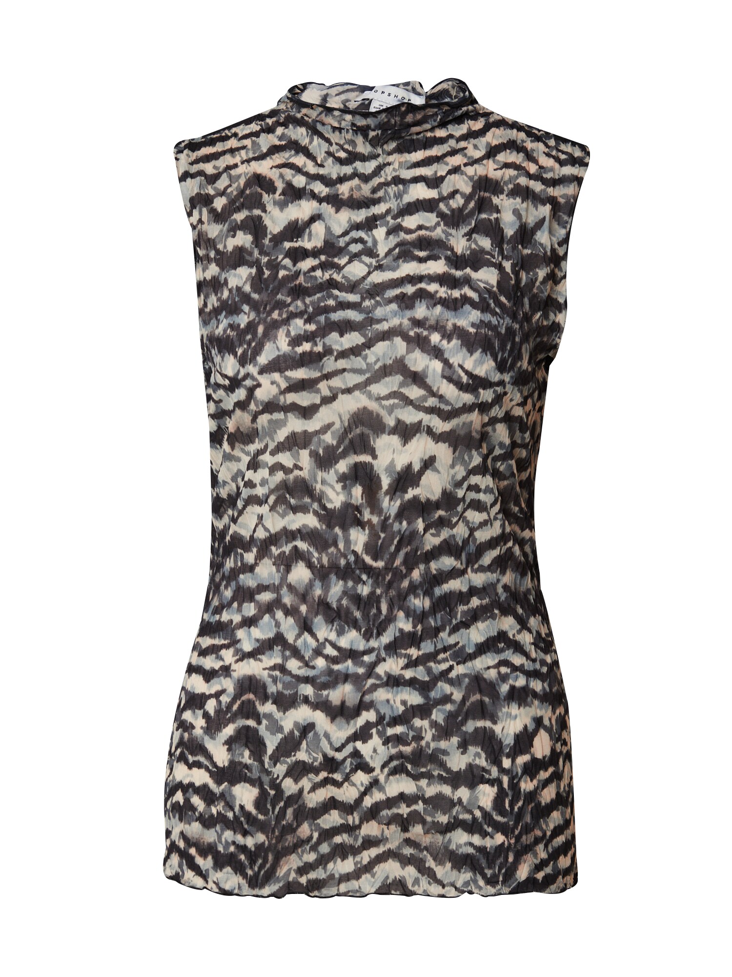 TOPSHOP Blúzka svetlomodrá / čierna / prírodná biela