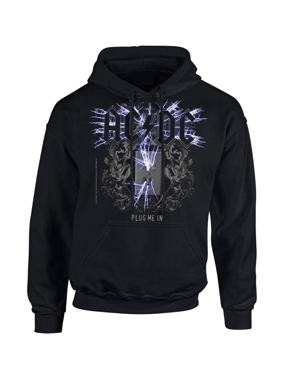 Sweatshirt 'Ac/Dc Plug Me In Black Men Hoodie Kapuzenpullover'