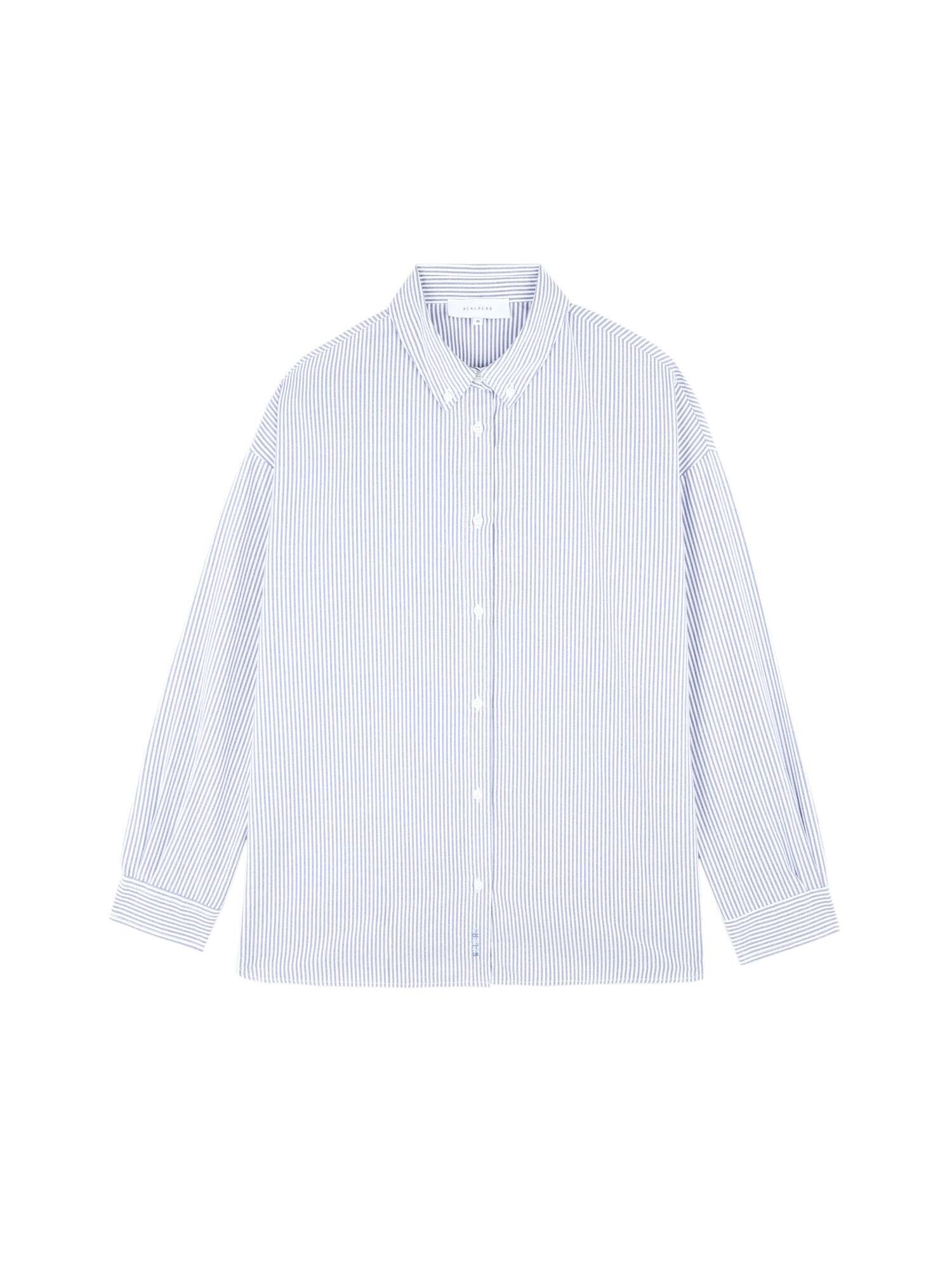 Scalpers Bluză New Boppy  albastru deschis / alb