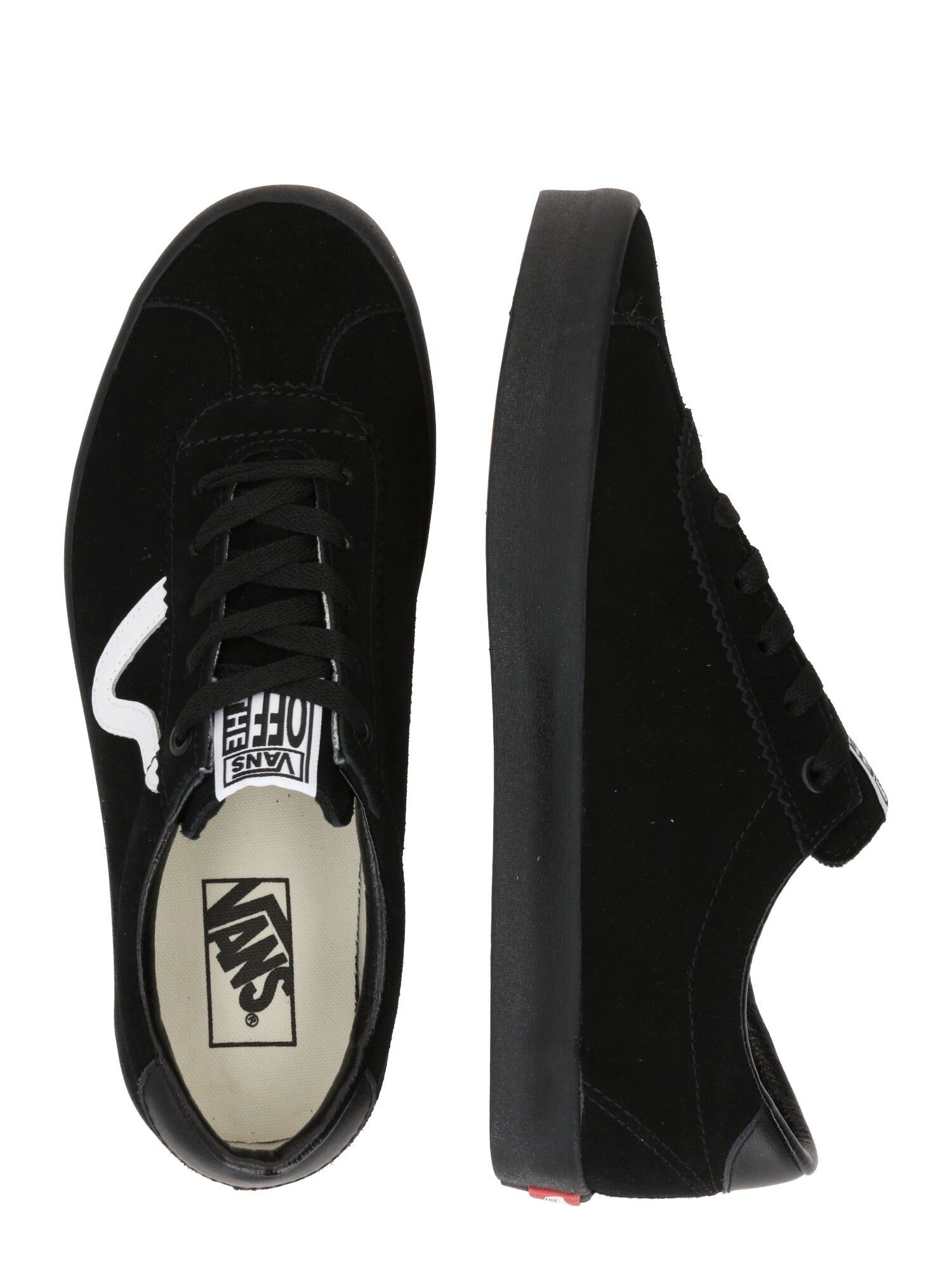 VANS Rövid szárú sportcipők  fekete / fehér termék 2. képe