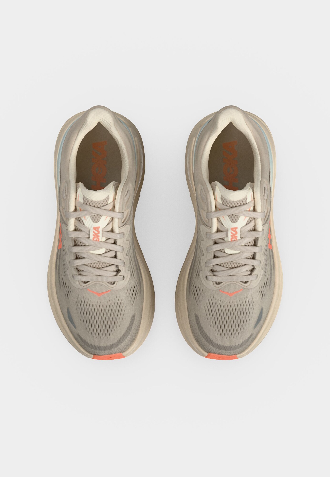 HOKA Zapatillas de running 'Bondi 9'  gris / gris claro / naranja claro – imagen 4