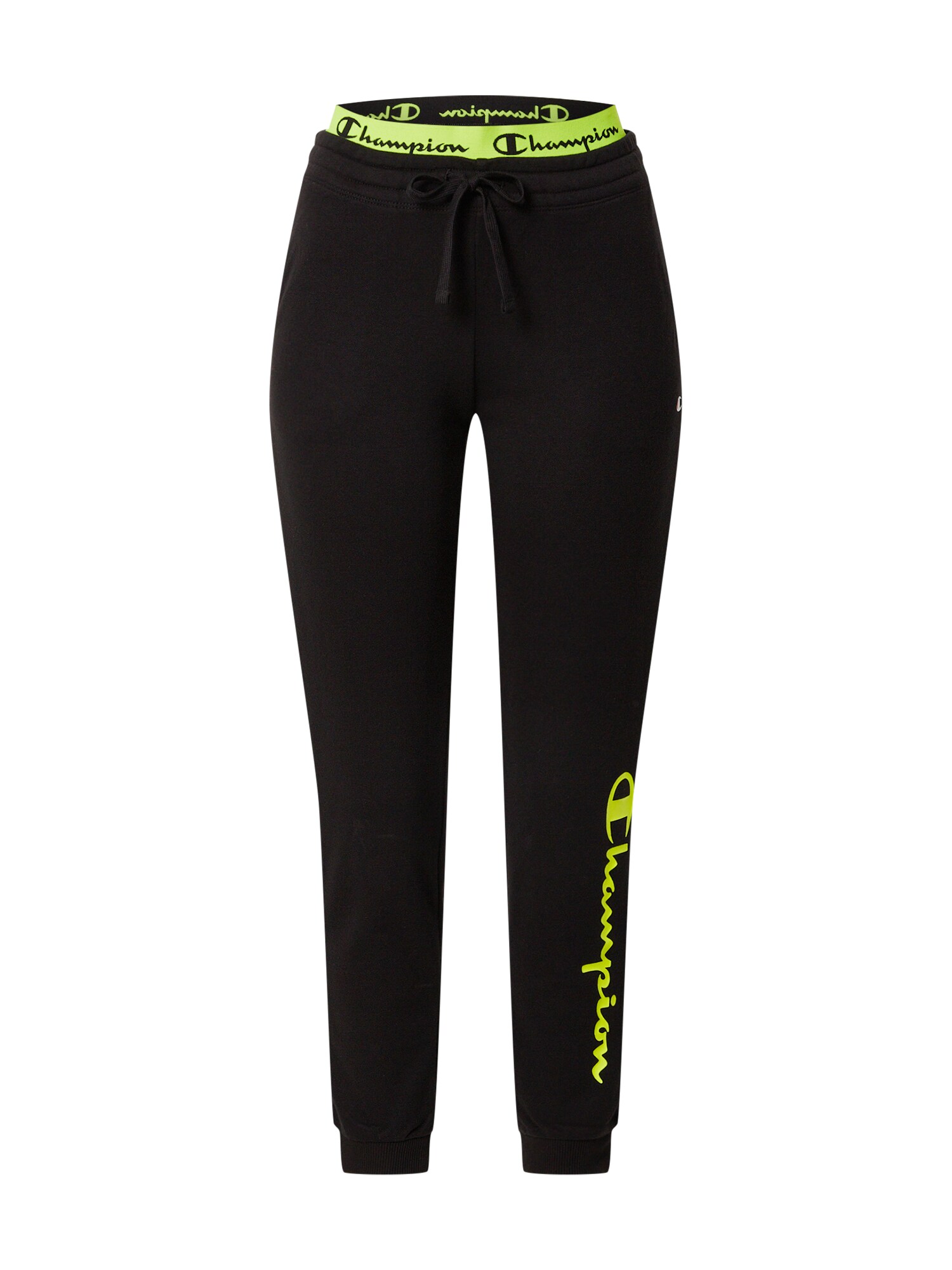 Champion Authentic Athletic Apparel Kelnės 'American Classics '  juoda / neoninė geltona
