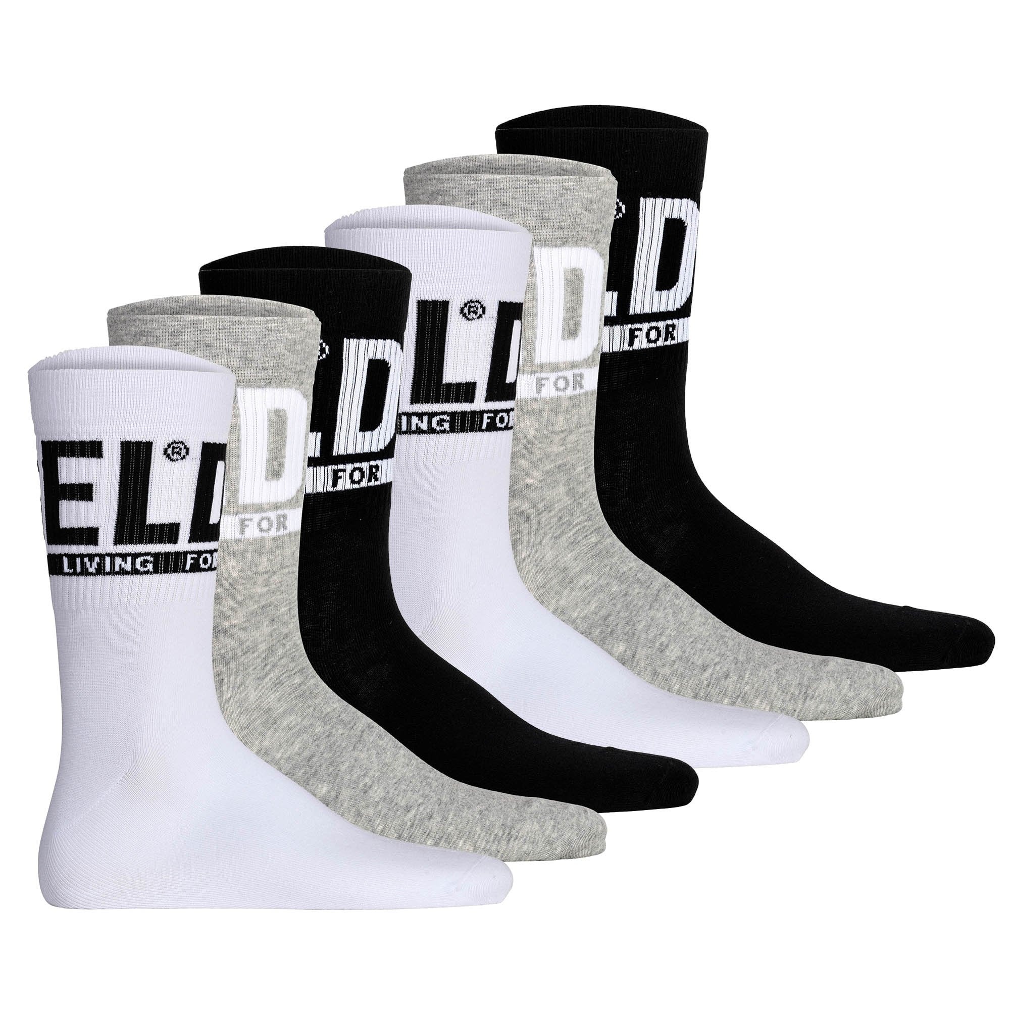 DIESEL Calcetines  gris / negro / blanco