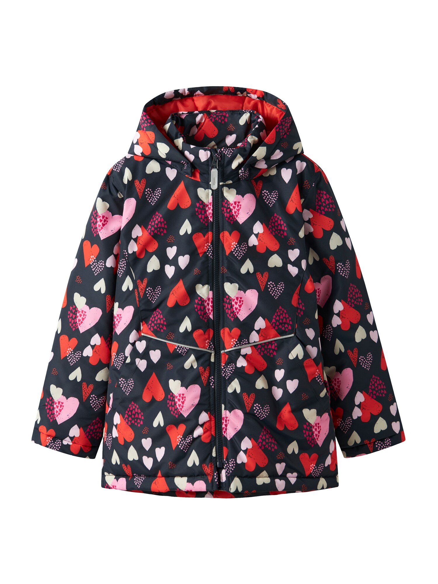 NAME IT Chaqueta de entretiempo 'NKFMaxi'  marino / rosa / rojo vivo / blanco