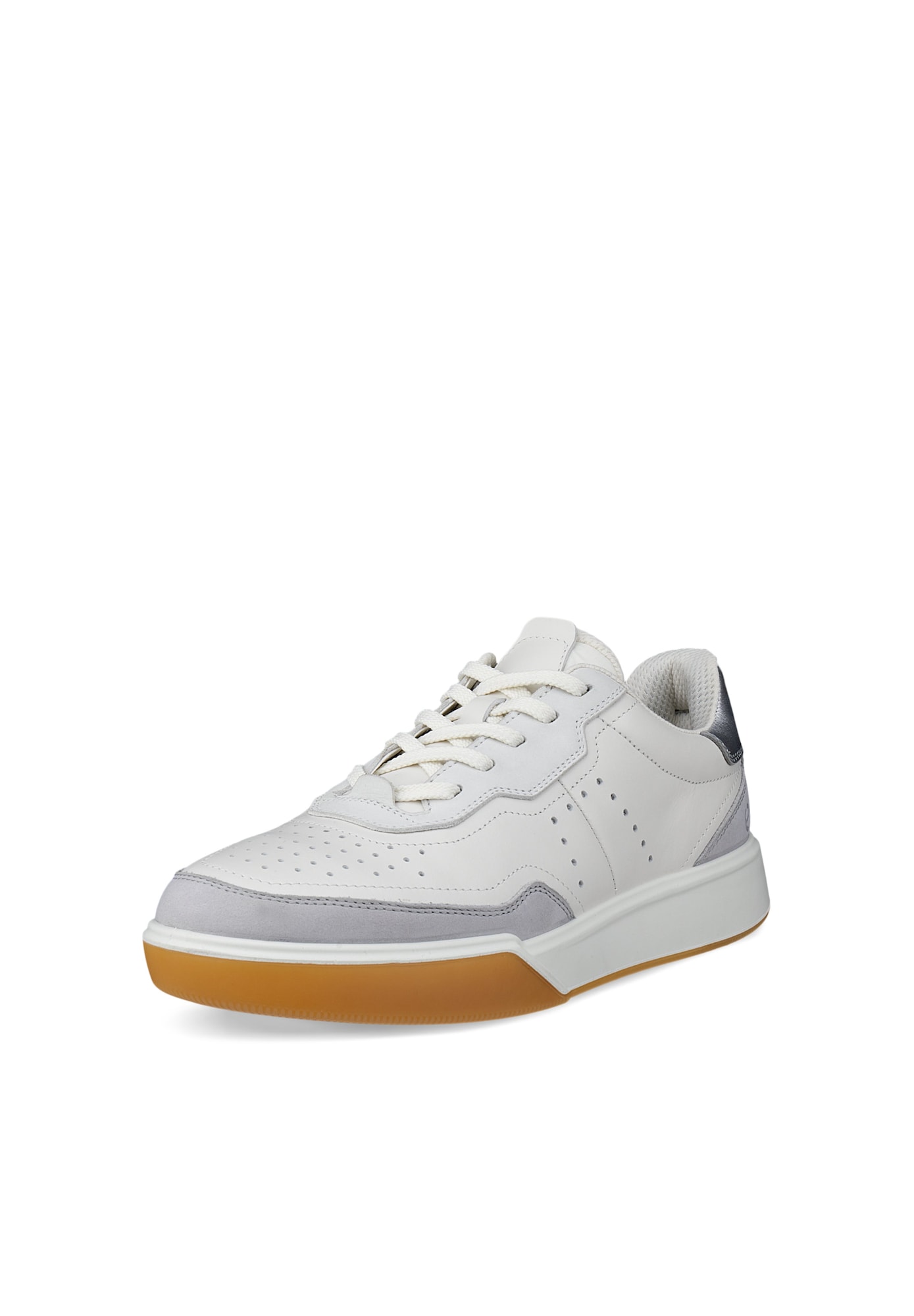 Ecco Sneakers Laag 'Street Court' Grijs / Wit