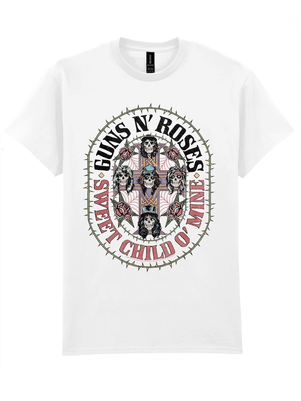 T-shirt grå / röd / svart