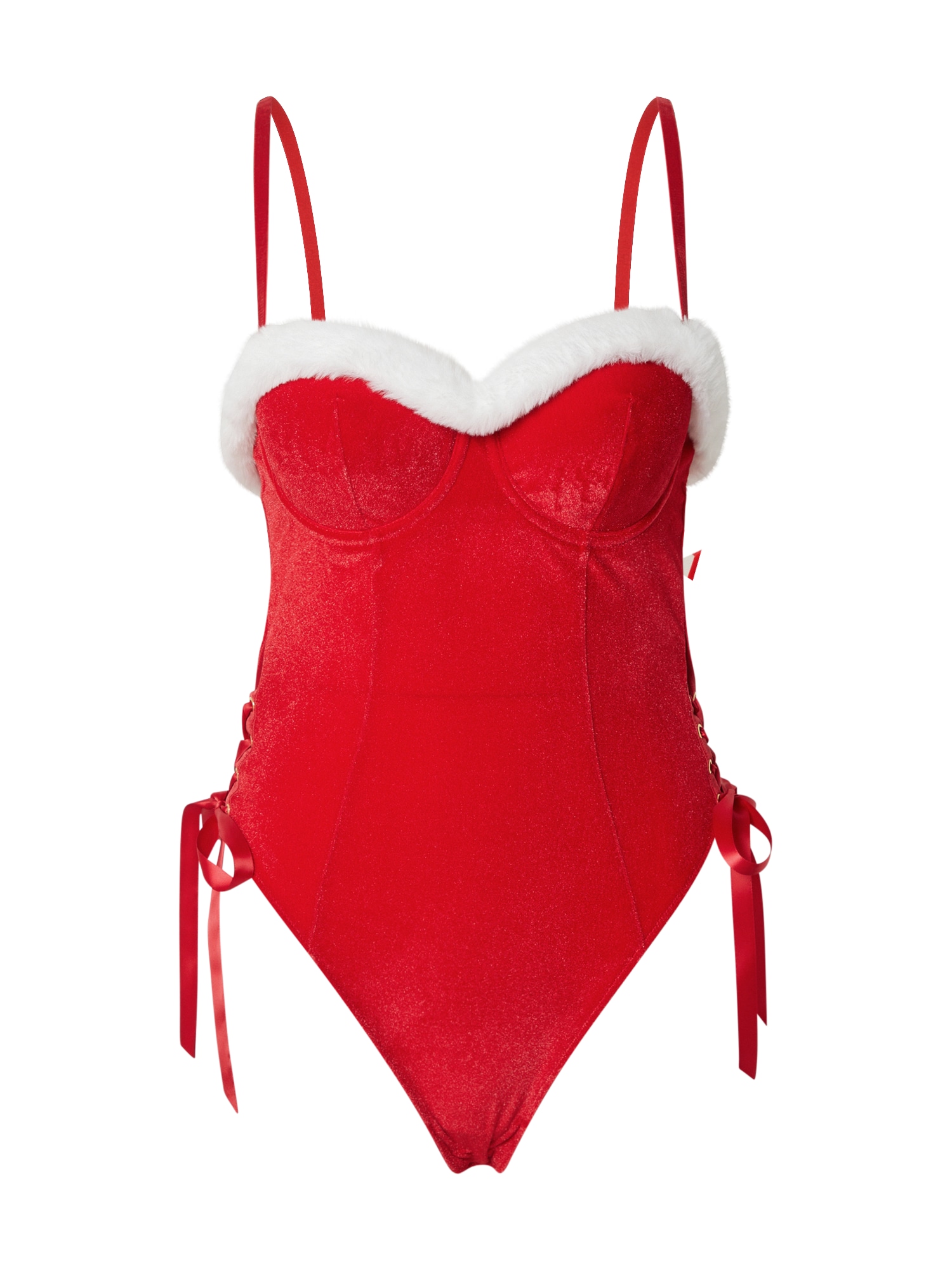Hunkemöller Body Jovie  roșu / alb