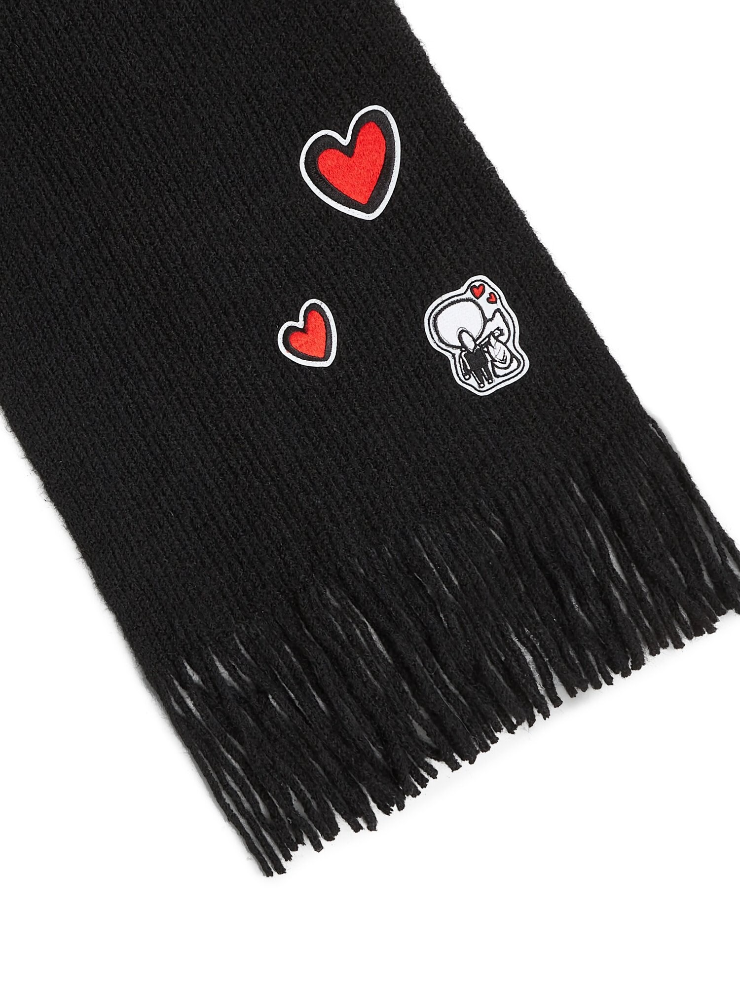 Karl Lagerfeld Pañuelo rojo / negro / blanco – imagen 4