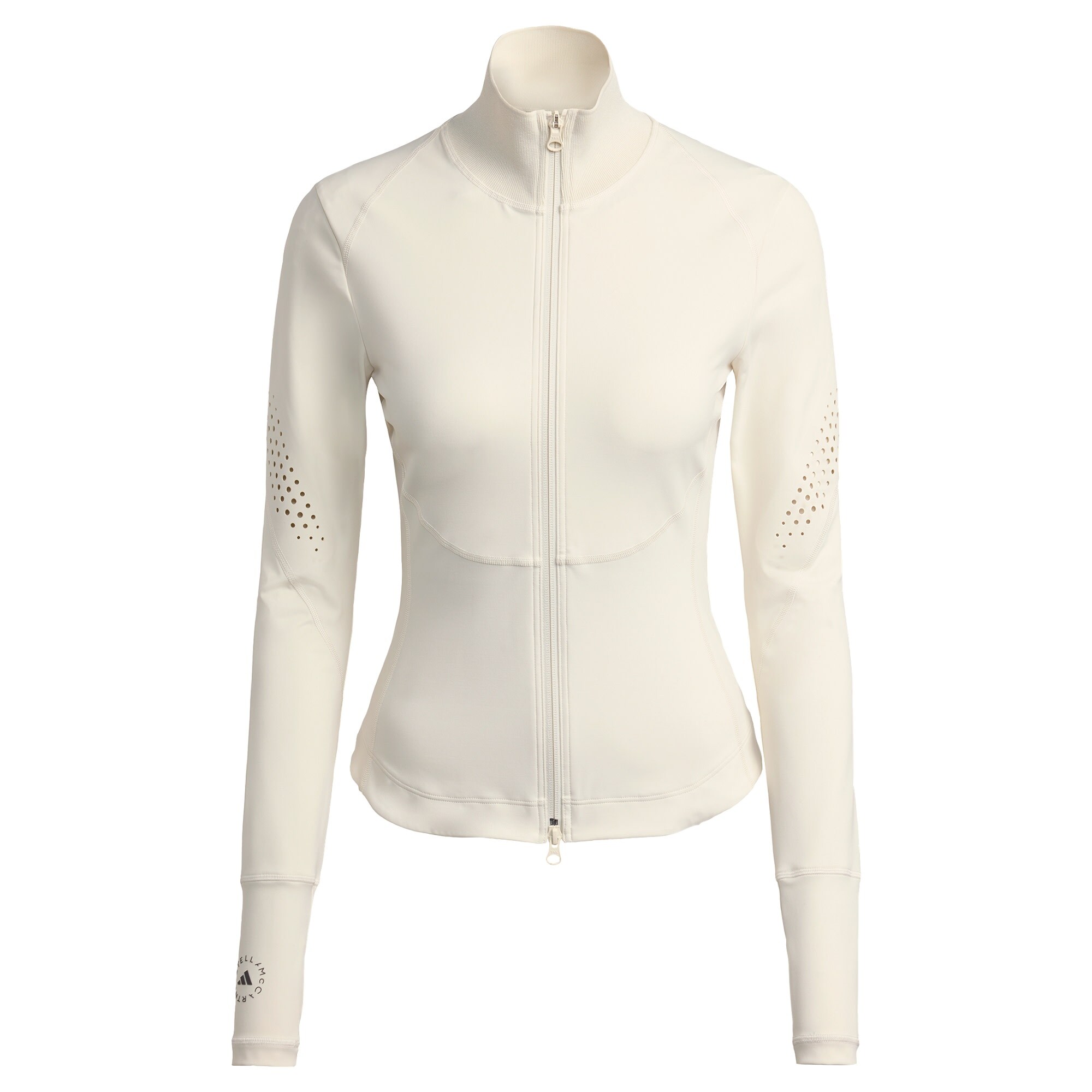 ADIDAS BY STELLA MCCARTNEY Tréningdzseki  fekete / gyapjúfehér akciós termékkép 1