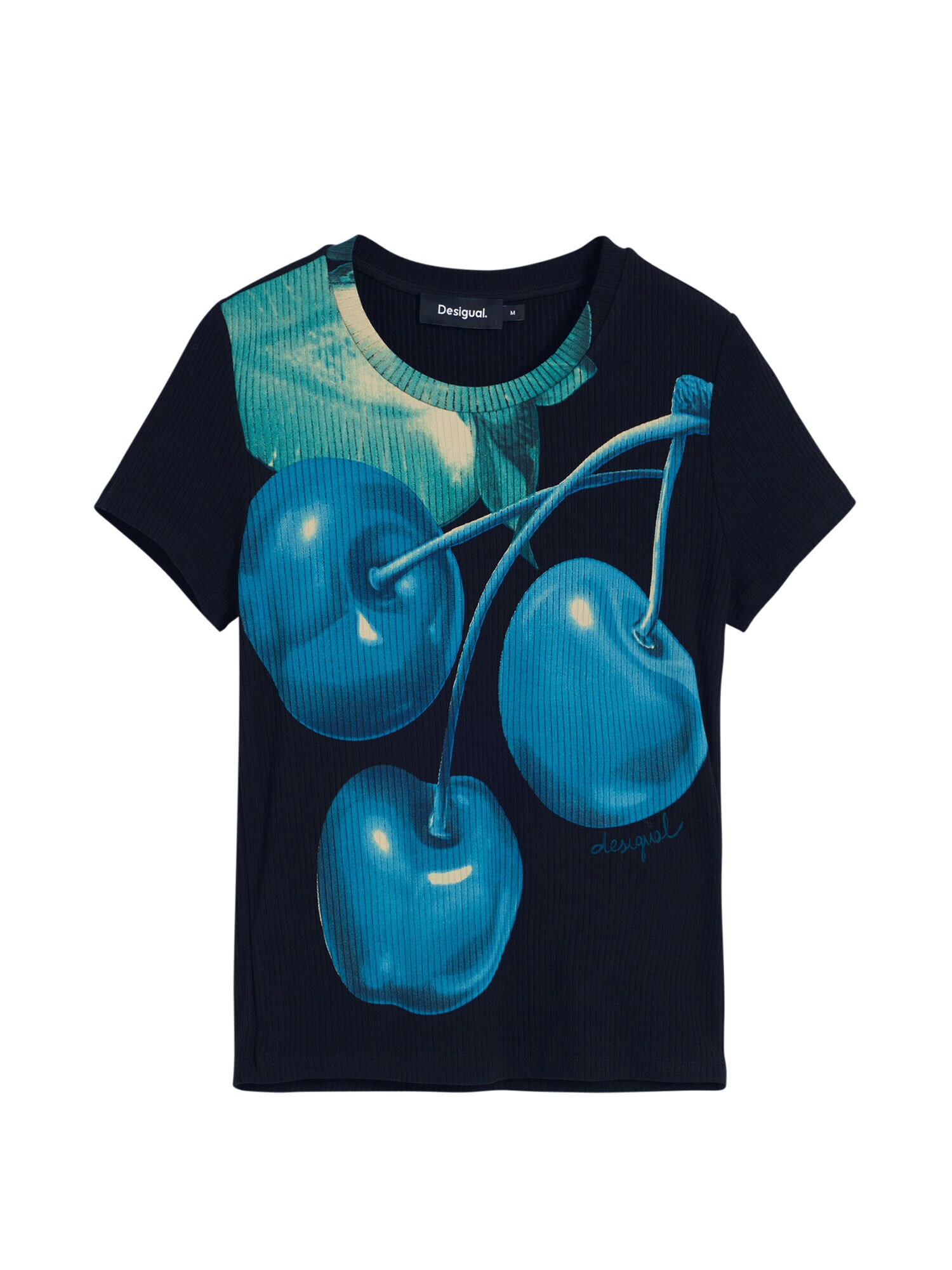 Desigual Póló 'Cherry Perkins'  sötétkék / zöld / fekete akciós termékkép 1